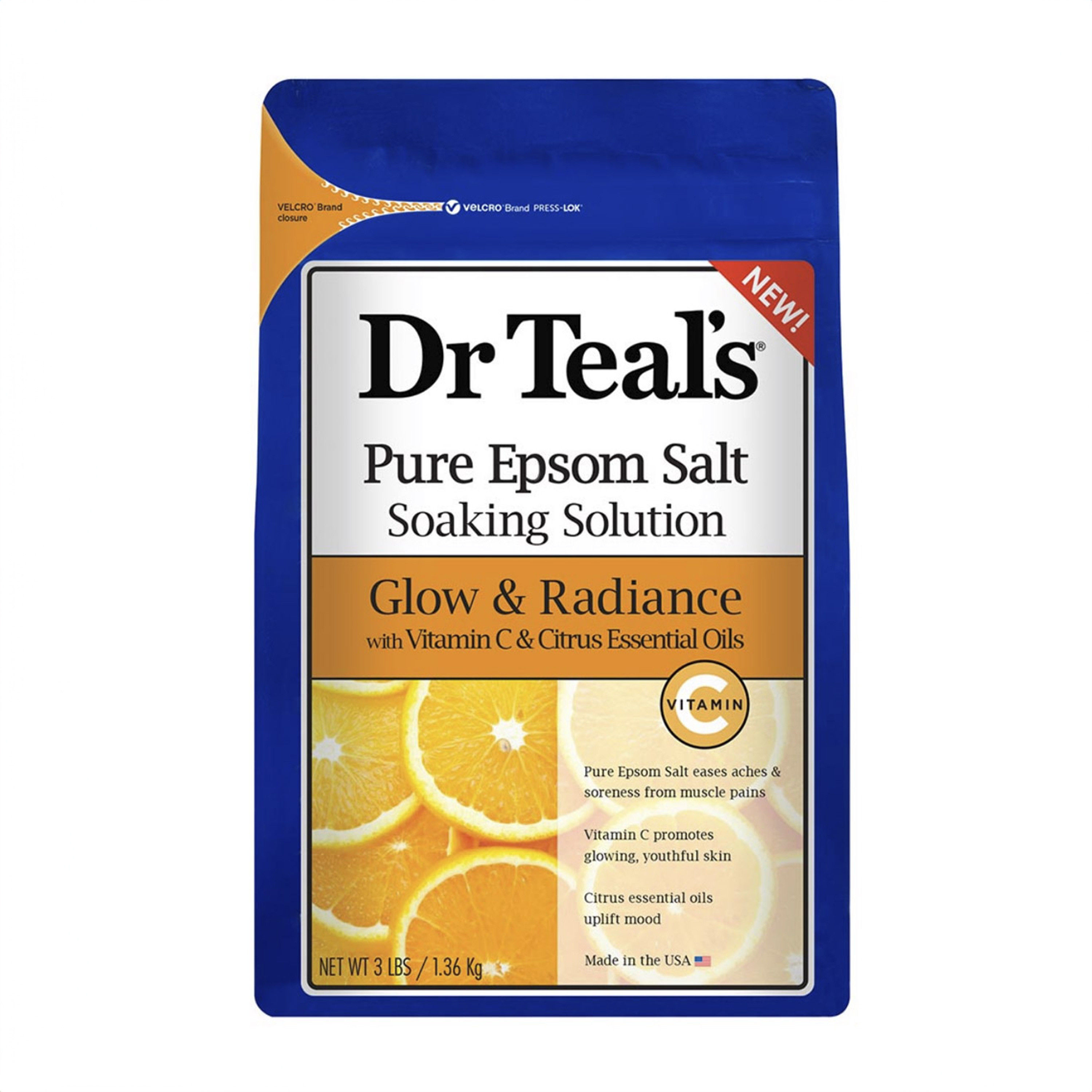 Dr Teal's Vitamin C & Citrus Oils Epsom Bath Salt - 1.36 Kg-beautyandpersonalcare-bathandbody-bathandshower-bodywash-image-1