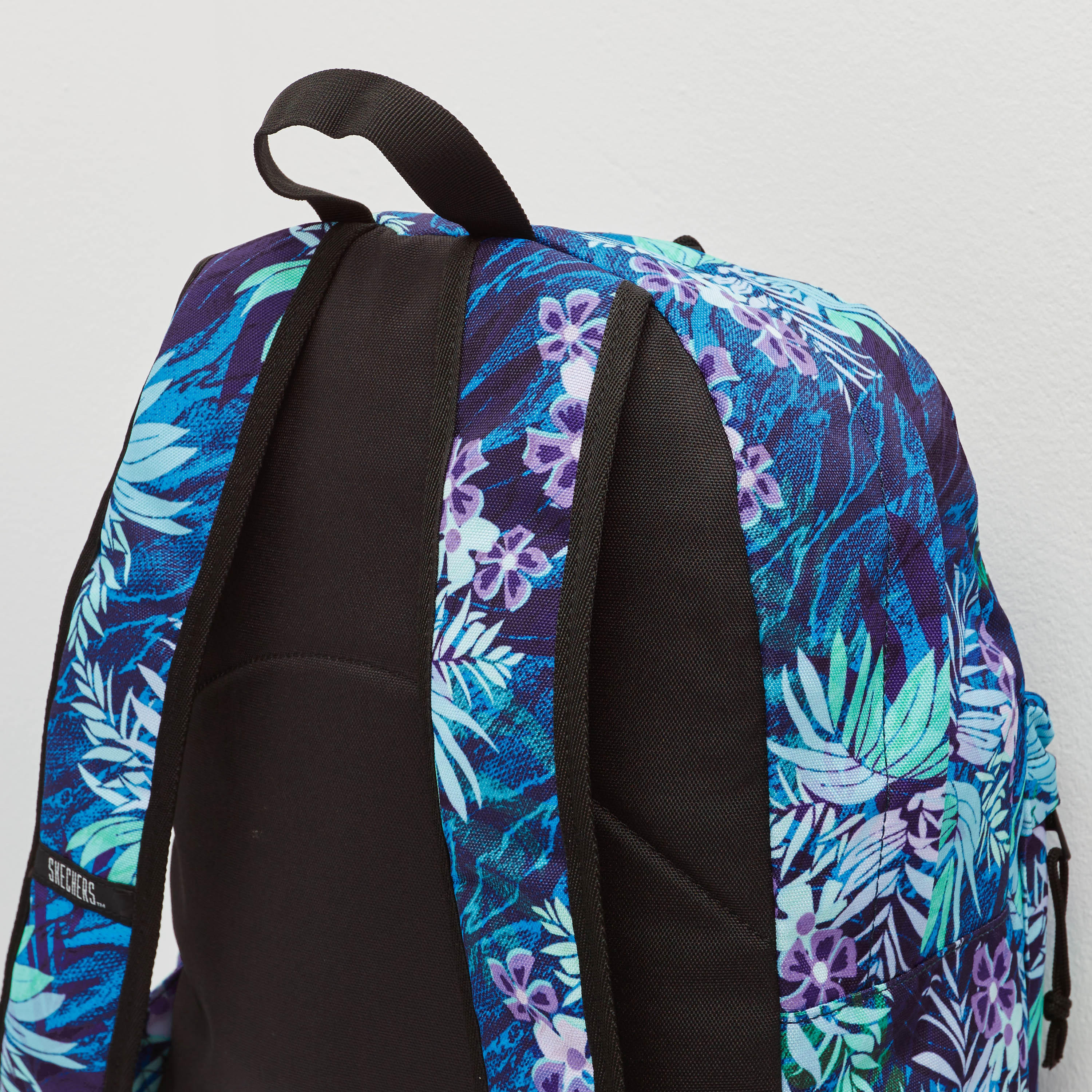 Skechers Tropical Print Zipper Backpack with Adjustable Shoulder Straps-women-bagsandwallets-backpacks-image-5