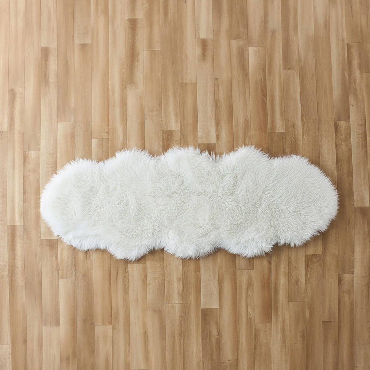 Textured Faux Fur Floor Rug - 180x65 cms-household-rugsandcarpets-rugs-image-1