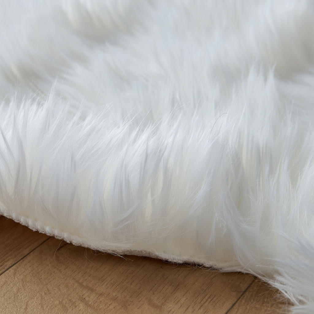 Textured Faux Fur Floor Rug - 180x65 cms-household-rugsandcarpets-rugs-image-2