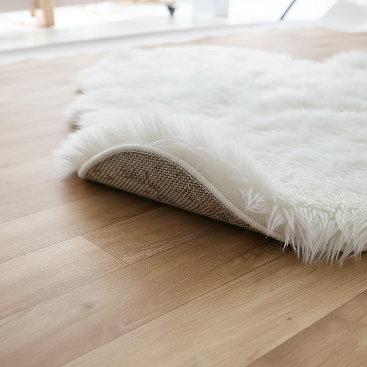 Textured Faux Fur Floor Rug - 180x65 cms-household-rugsandcarpets-rugs-image-3