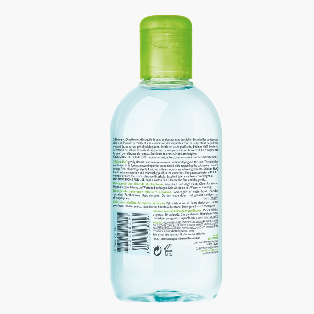 Bioderma Sebium H2O Purifying Cleansing Micellar Water - 250 ml-beautyandpersonalcare-skin-cleansers-facewashandcleansers-image-2