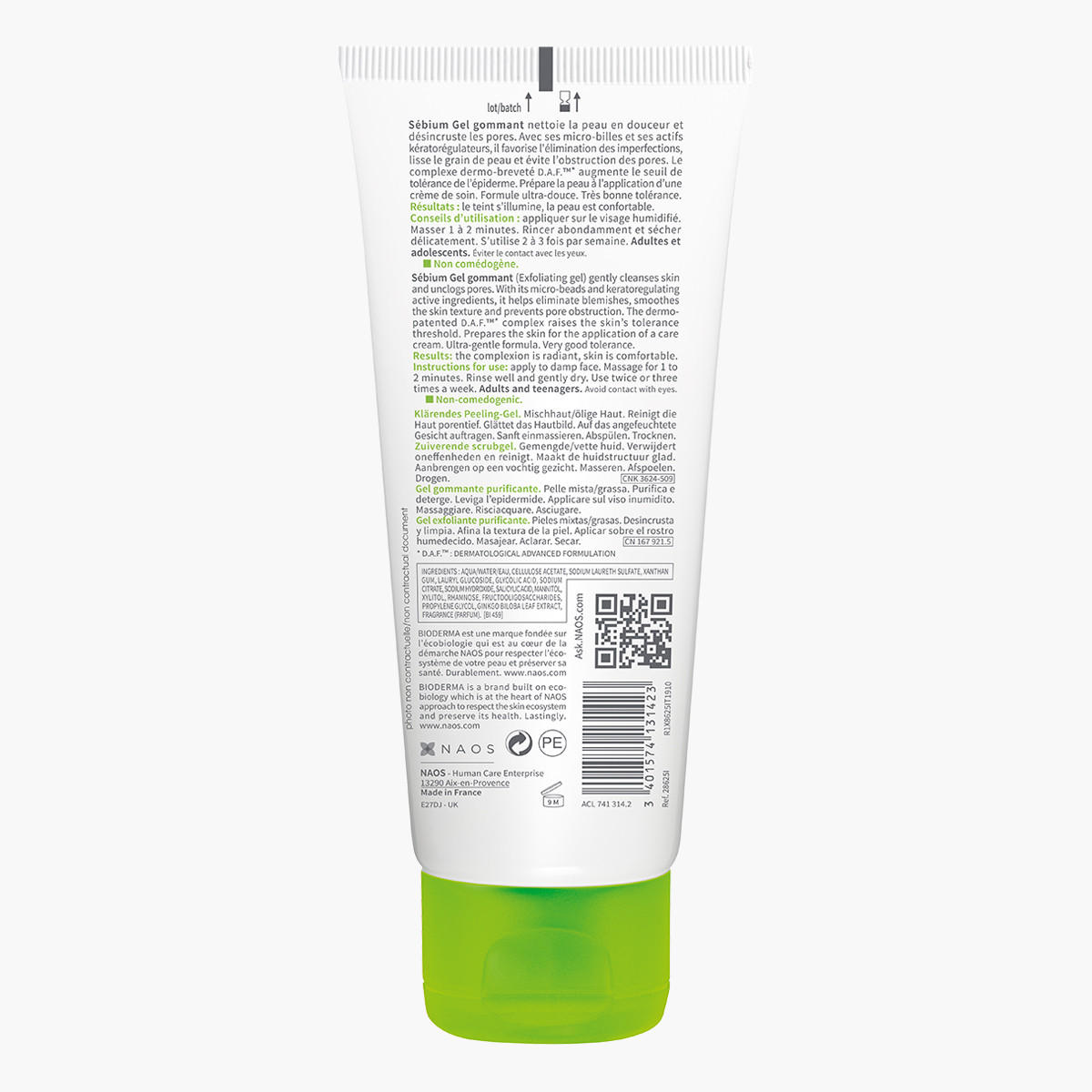 Bioderma Sebium Exfoliating Purifying Gel - 100 ml-beautyandpersonalcare-skin-cleansers-facewashandcleansers-image-2