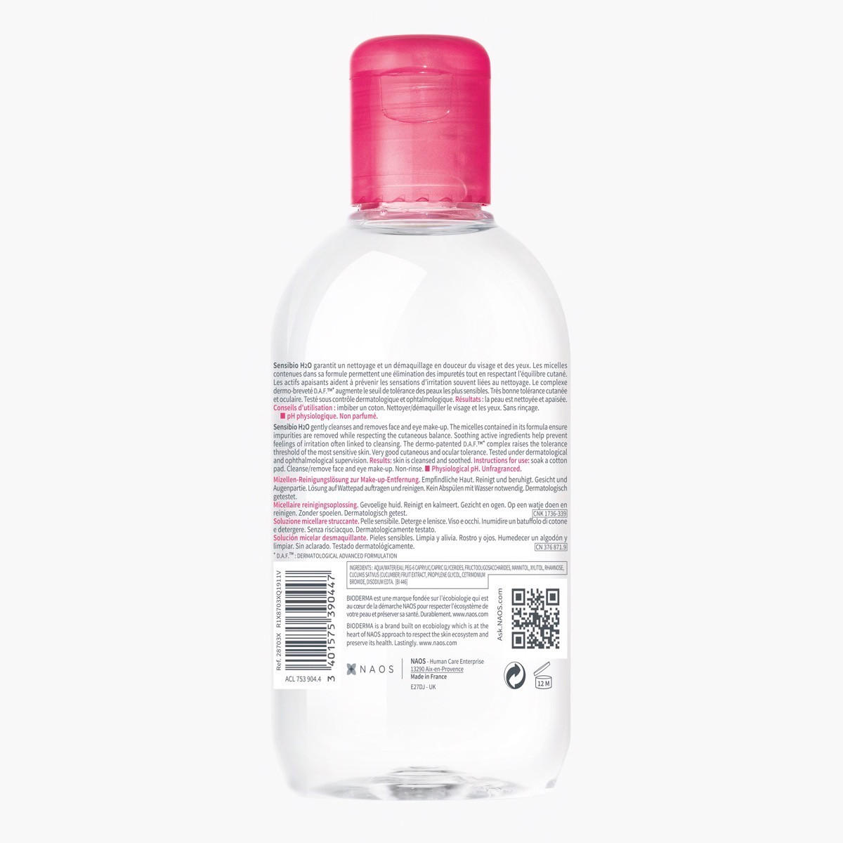 Bioderma Sensibio H2O Makeup Removing Micellar Water - 250 ml-beautyandpersonalcare-makeup-face-makeupremovers-image-2