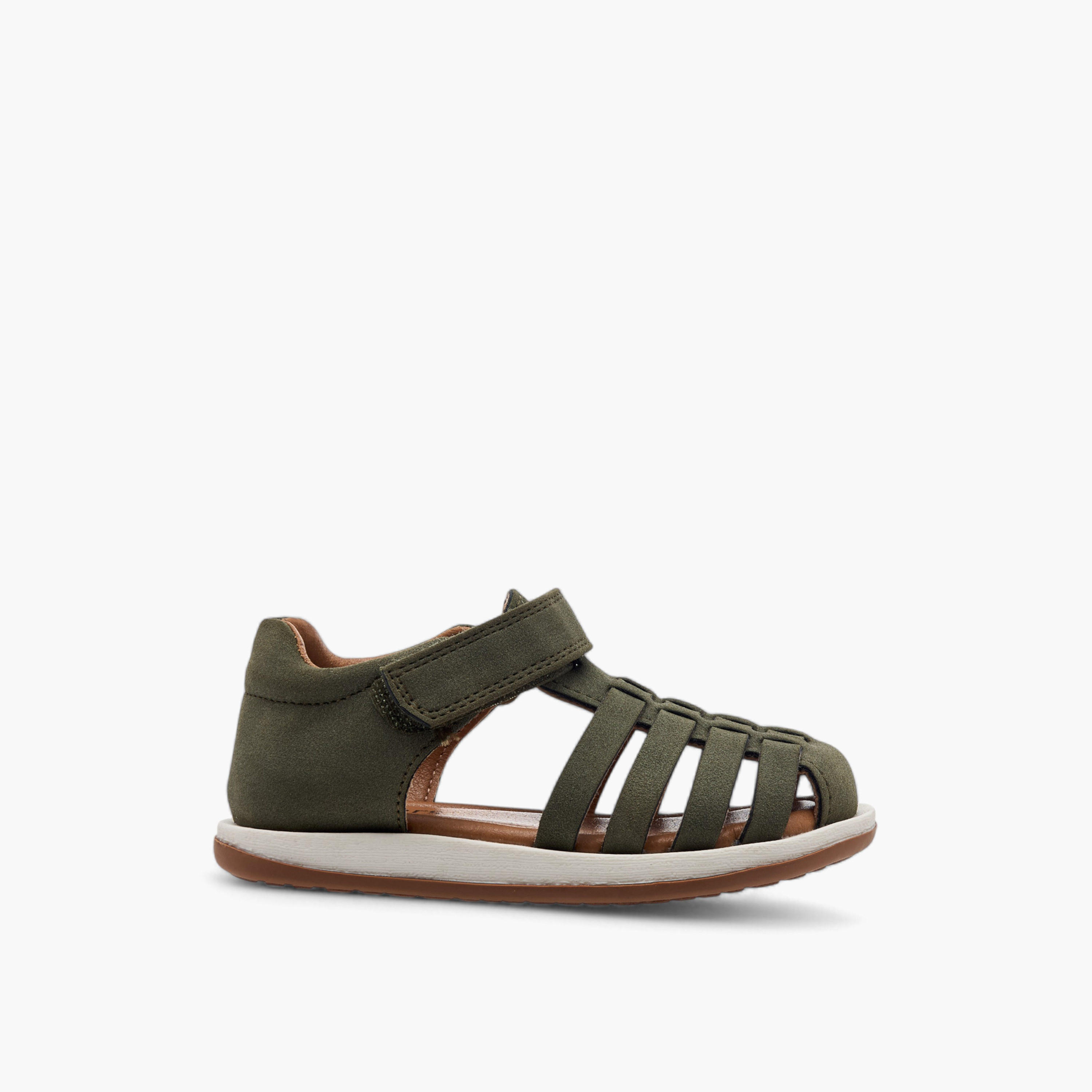 Juniors Solid Sandals with Hook and Loop Closure-baby-boys-shoes-sandals-image-2