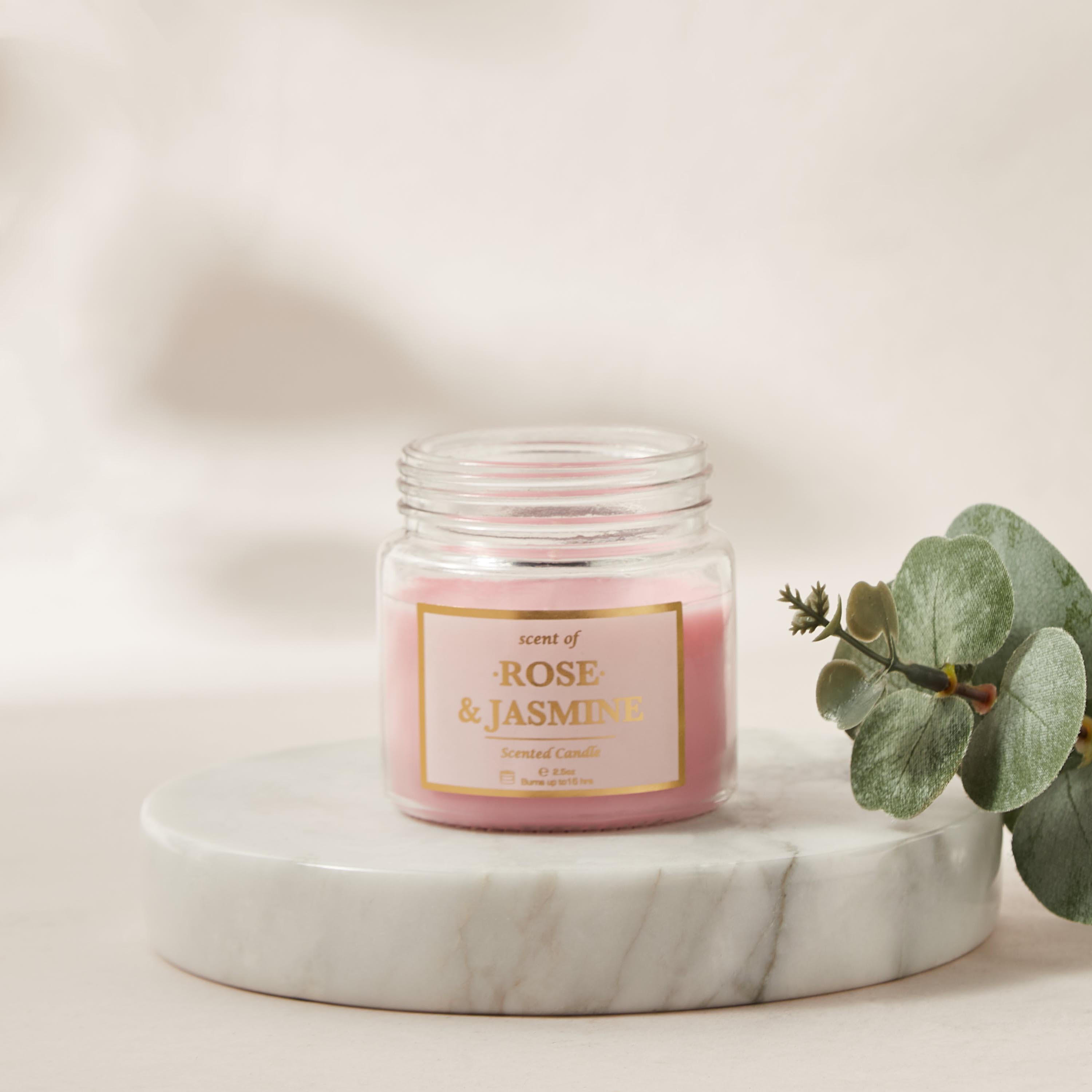 Rose and Jasmine Scented Jar Candle - 70 gms-household-homefragrance-candles-image-1