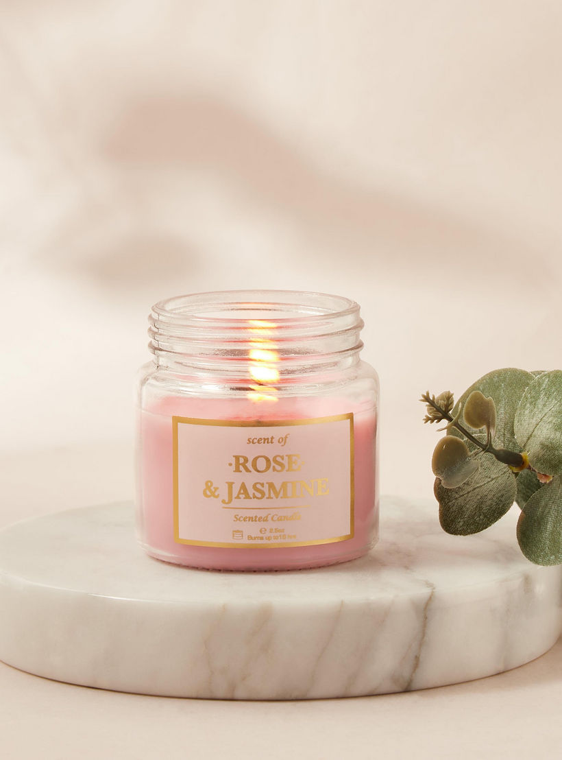 Rose and Jasmine Scented Jar Candle - 70 gms-household-homefragrance-candles-image-4