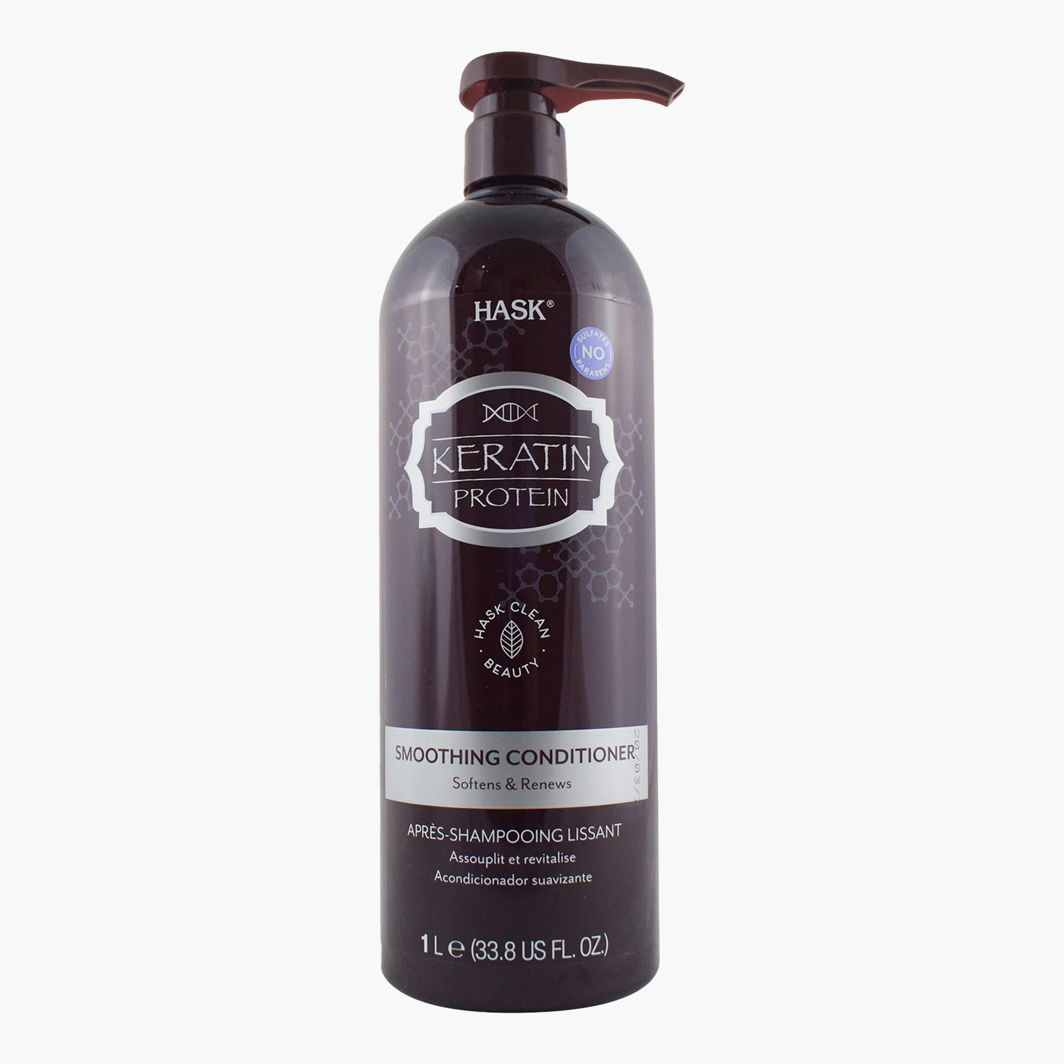 HASK Keratin Protein Smoothing Conditioner - 1L-beautyandpersonalcare-hair-haircare-conditioners-image-1