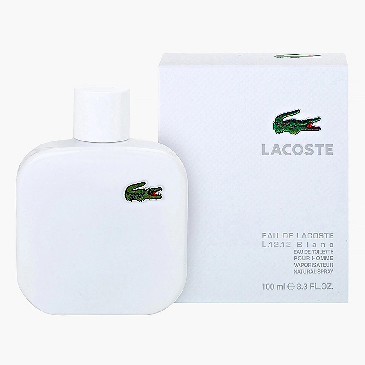 Lacoste L.12.12 Blanc Eau de Toilette Spray for Men - 100 ml-beautyandpersonalcare-fragrance-men-image-1