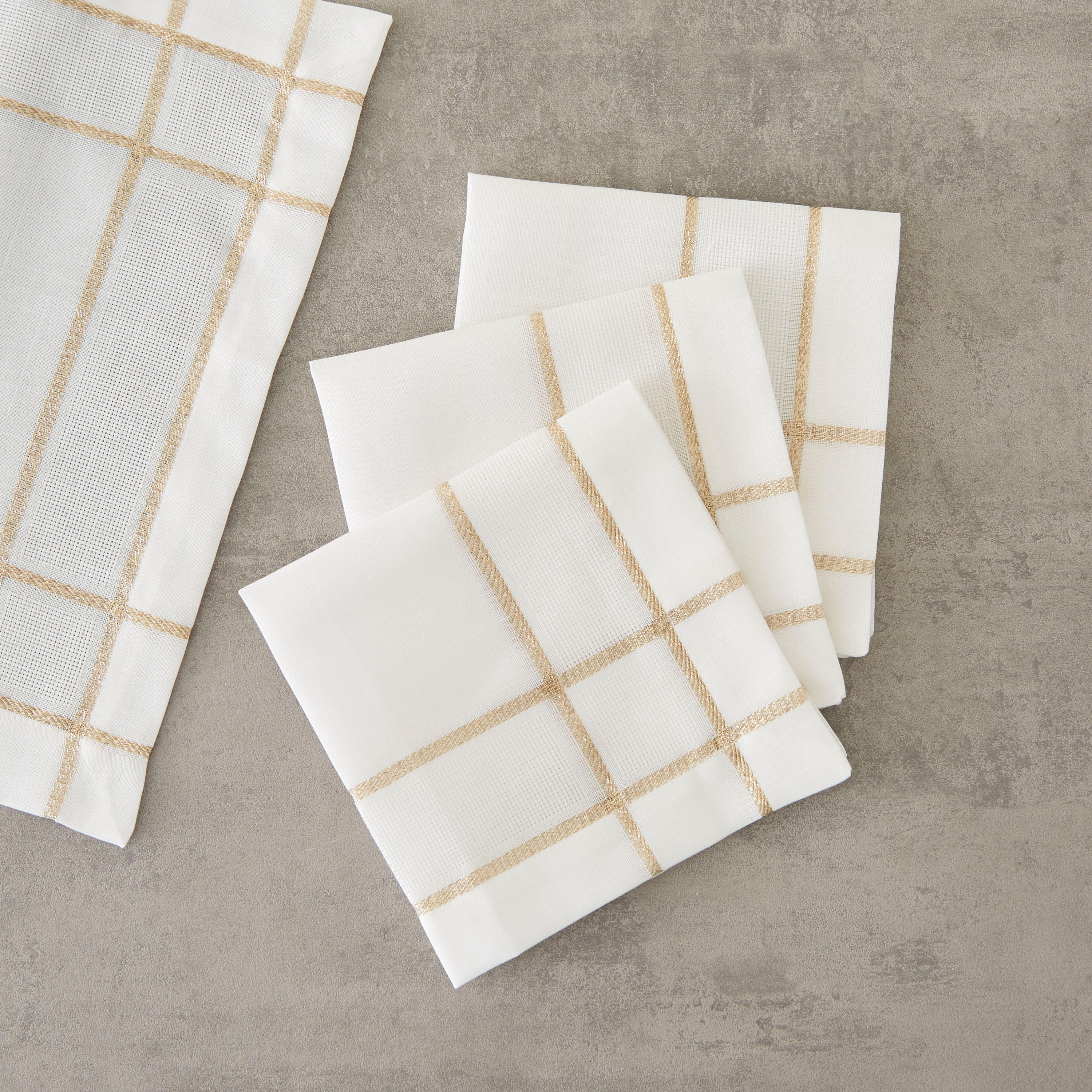 Jex 4-Piece Napkin Set - 45x45 cms-household-dining-tablelinen-napkinsandaccessories-image-1