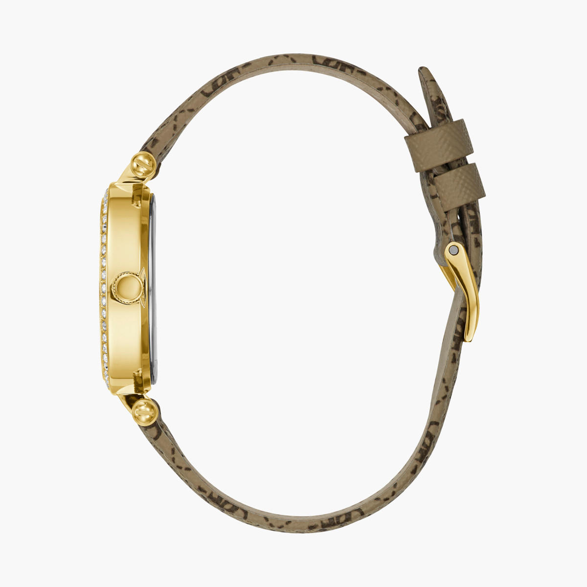 ساعة انالوج من جيس للنساء بسوار بني مع مينا ذهبي - W1230L2-women-watchesandjewellery-watches-image-2