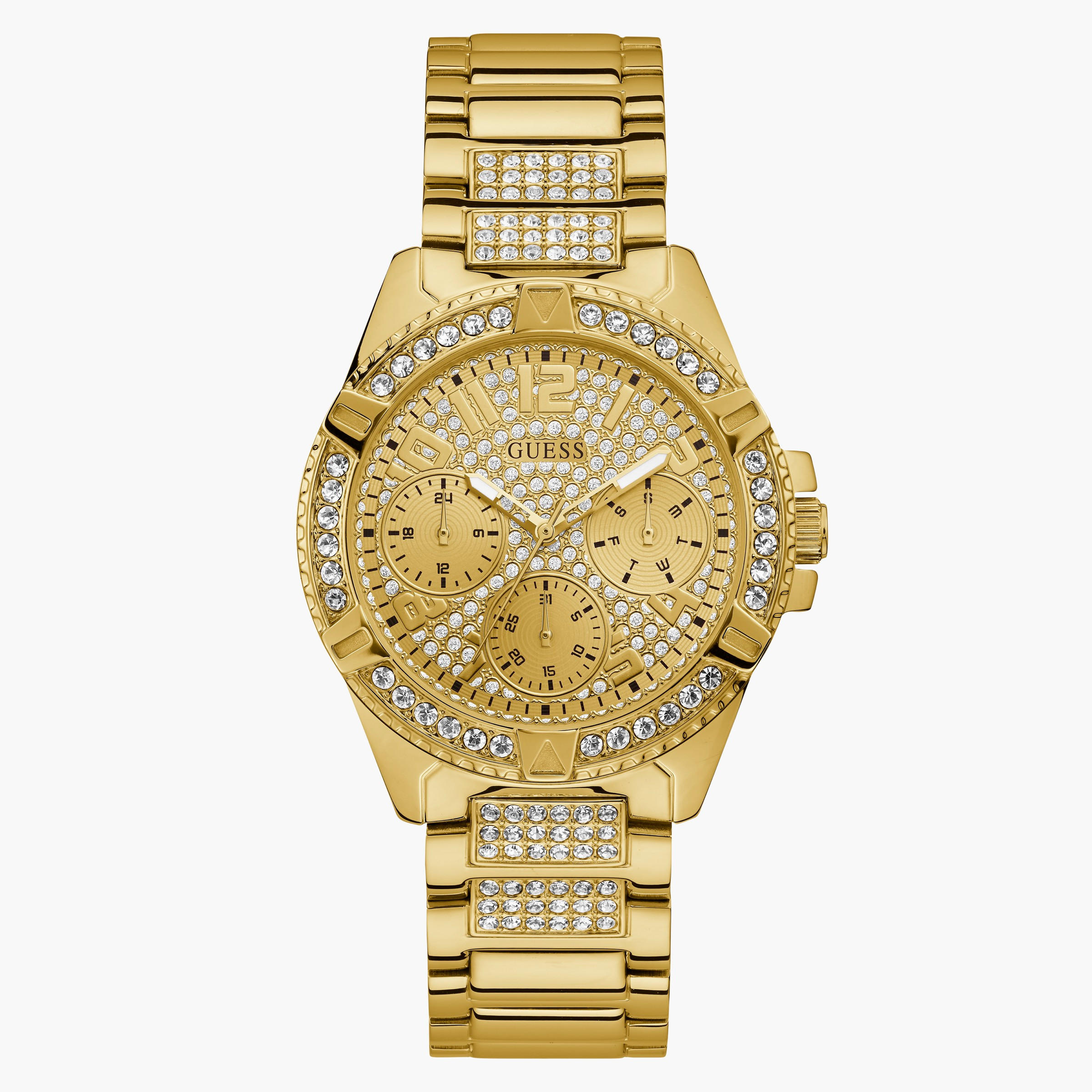 Guess Women Gold Strap with Gold Dial Analog Watch - W1156L2-women-watchesandjewellery-watches-image-1