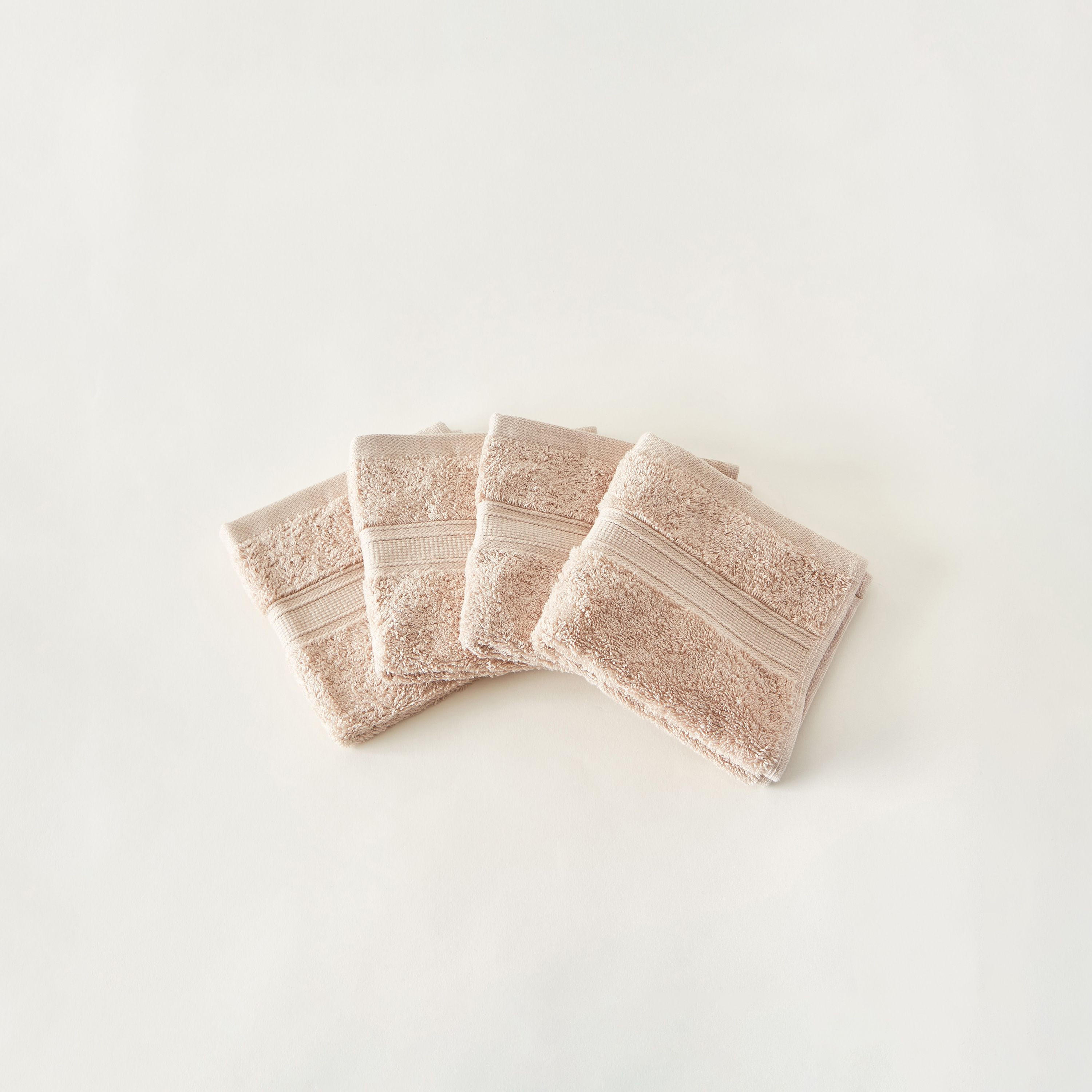 Egyptian Textured 4-Piece Face Towel Set - 30x30 cms-household-bathandlaundry-bathlinen-towels-image-2