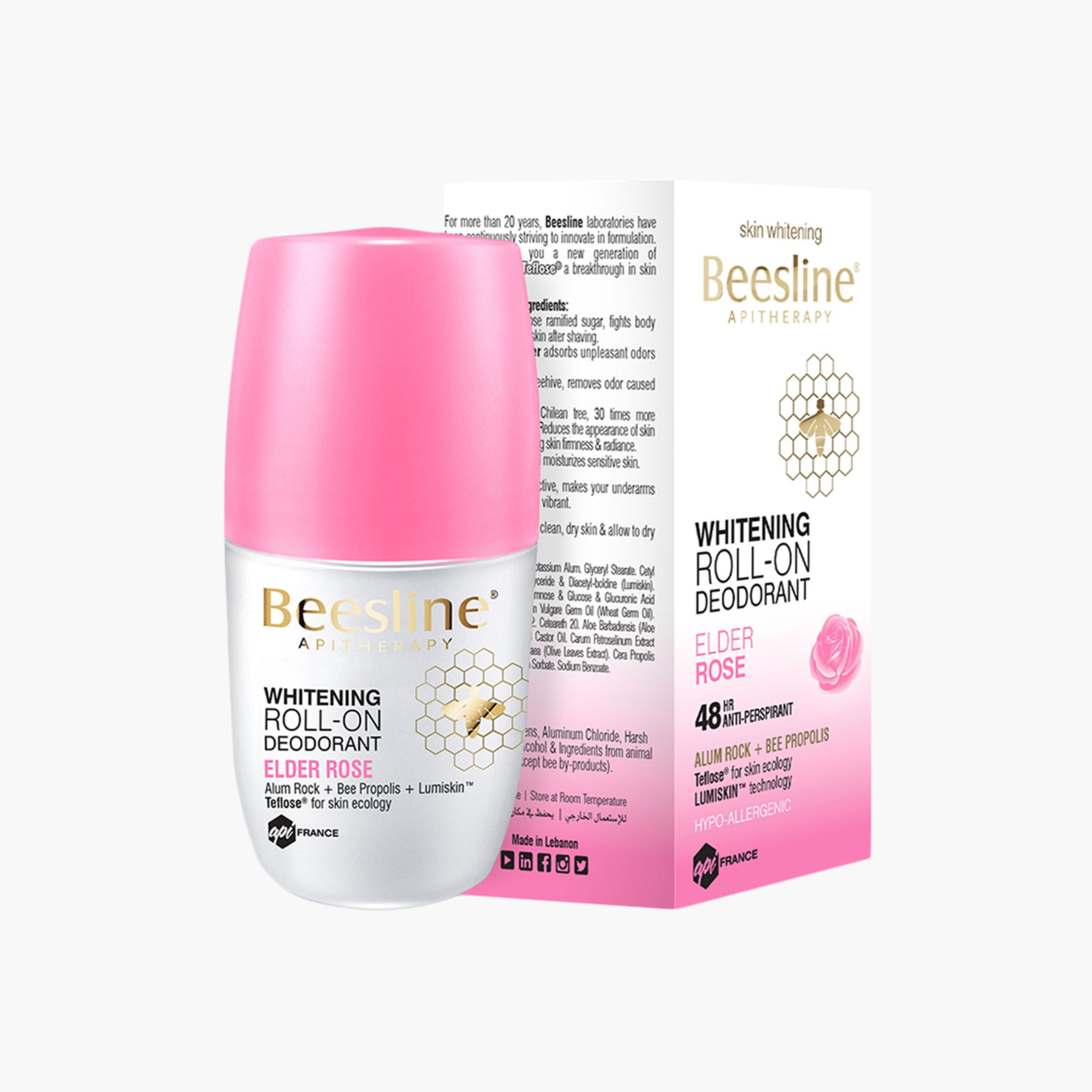 Beesline Whitening Elder Rose Roll-On Deodorant - 50 ml-beautyandpersonalcare-fragrance-women-image-1