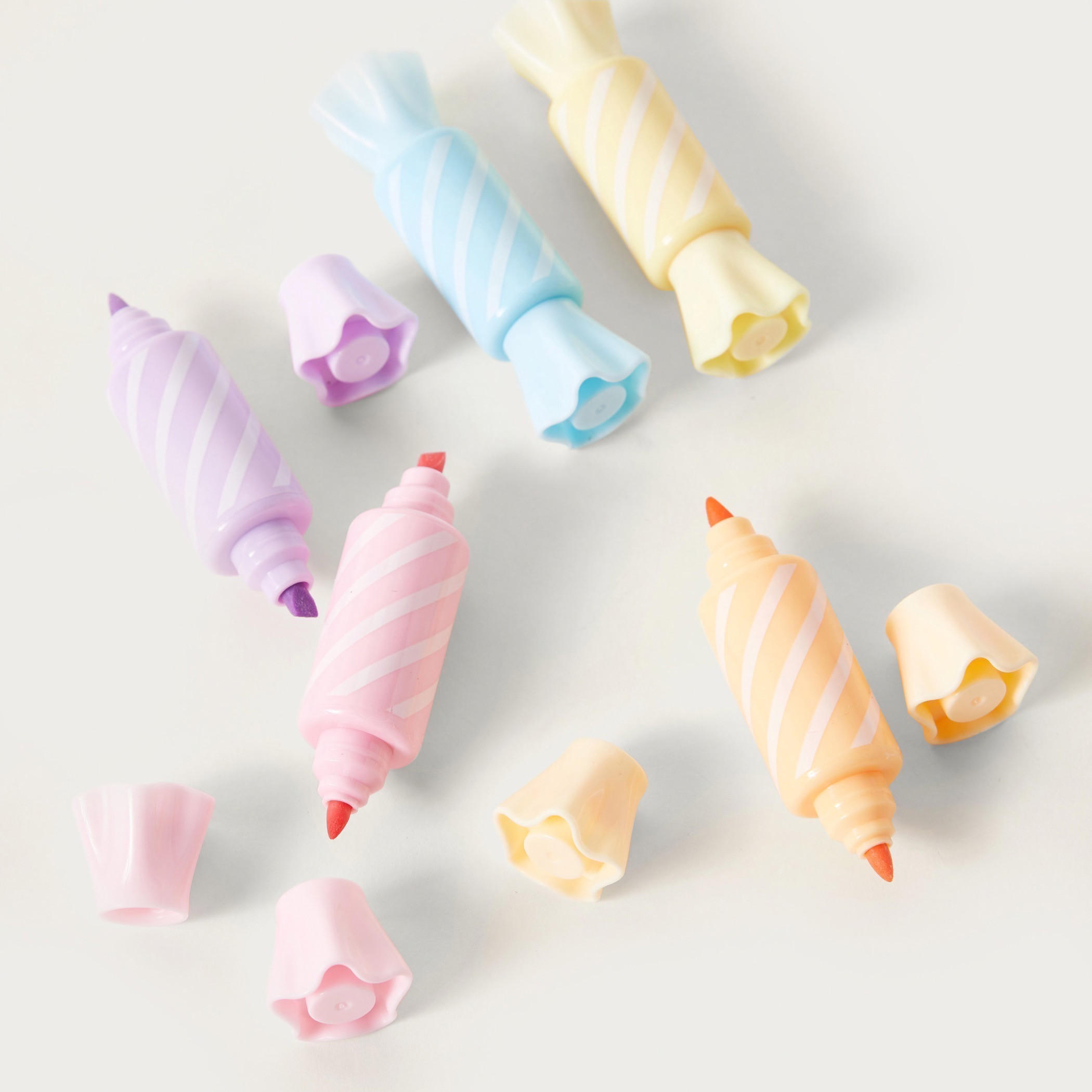 GLOO Double Sided Highlighter Pen - Set of 6-school-stationery-pensandpencils-image-4