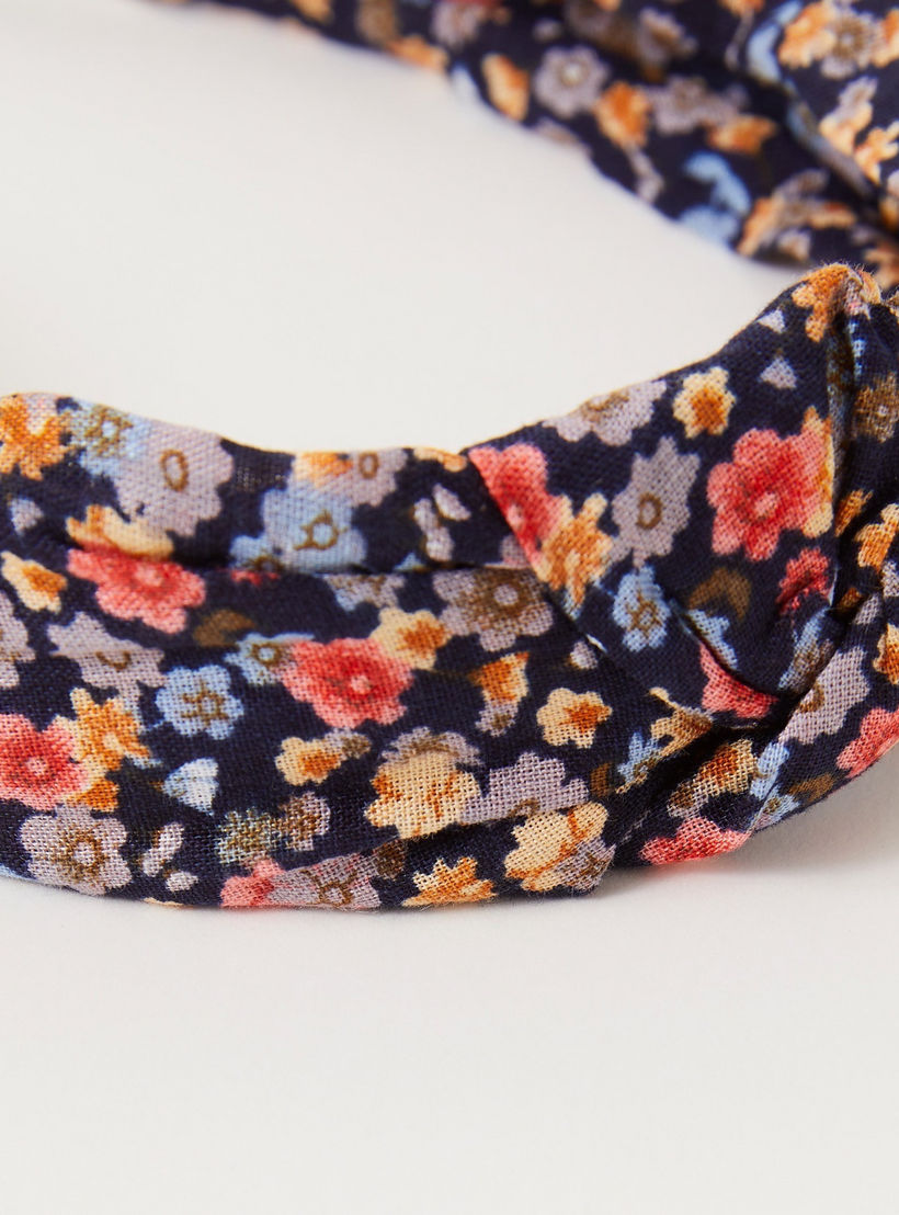 Floral Print Hairband with Knot-women-hairaccessories-others-image-3