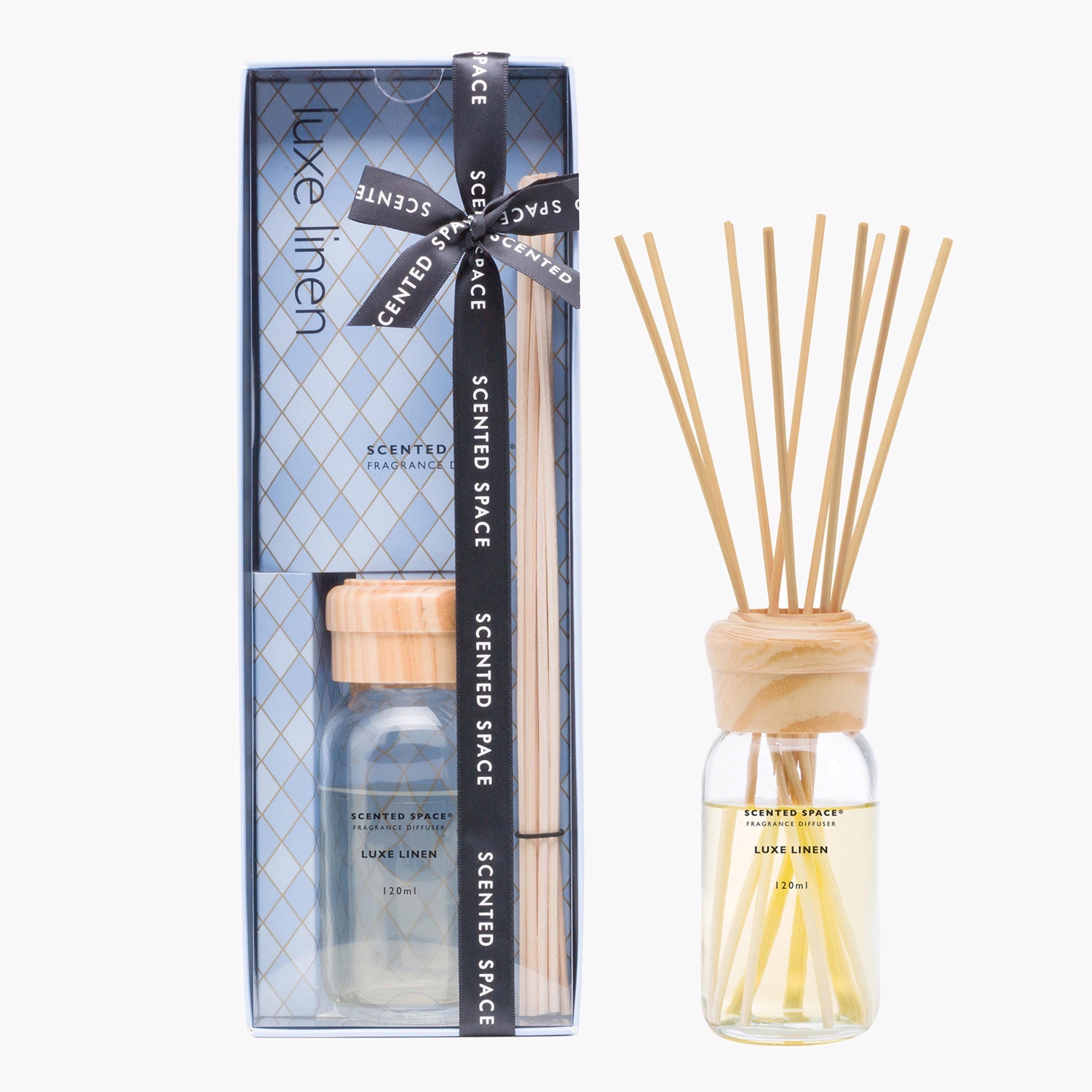 Scented Space Lavender Woods Reed Diffuser - 120 ml-household-homefragrance-reeddiffusers-image-1