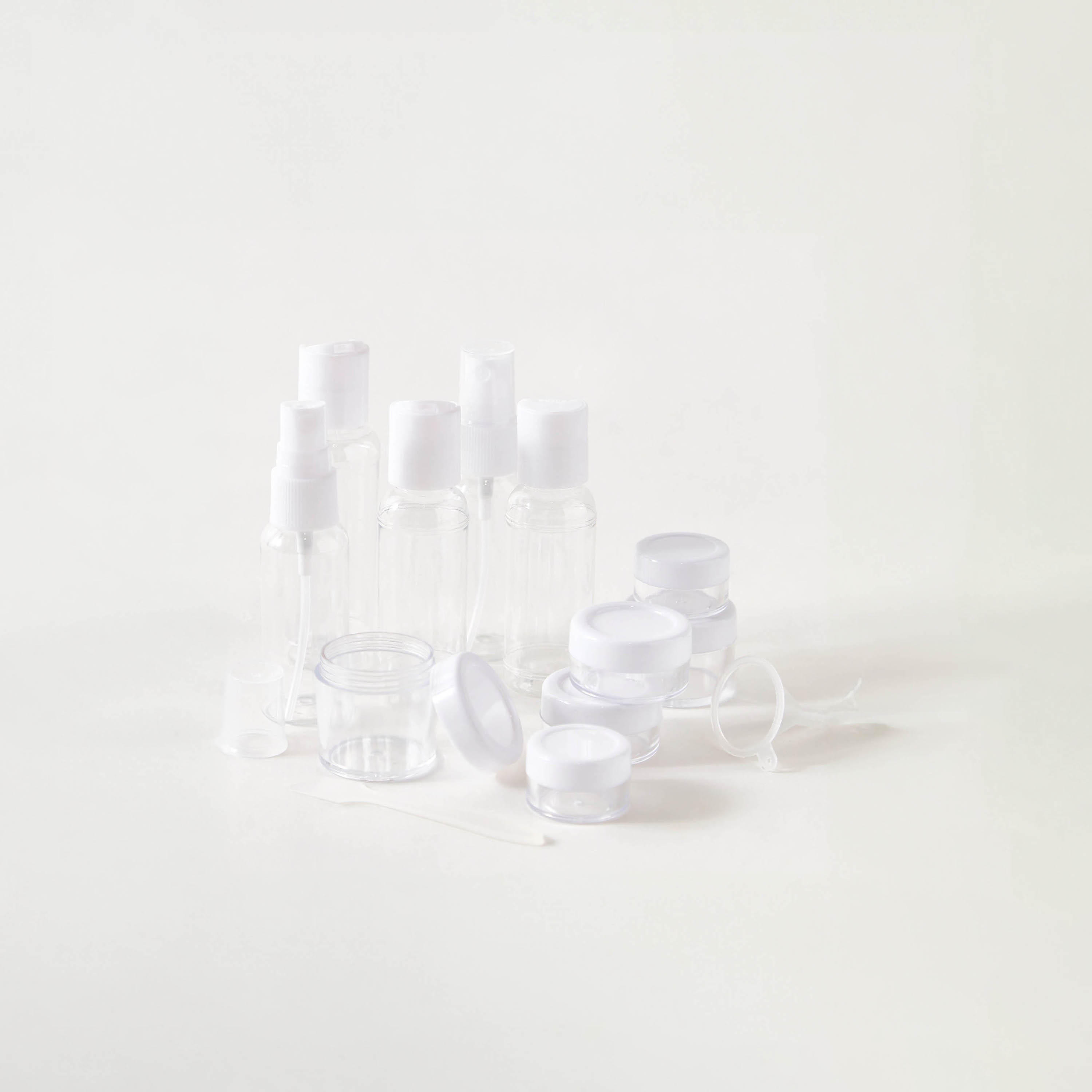 15-Piece Bottle Kit with Zippered Rectangular Pouch-travel-accessories-image-2