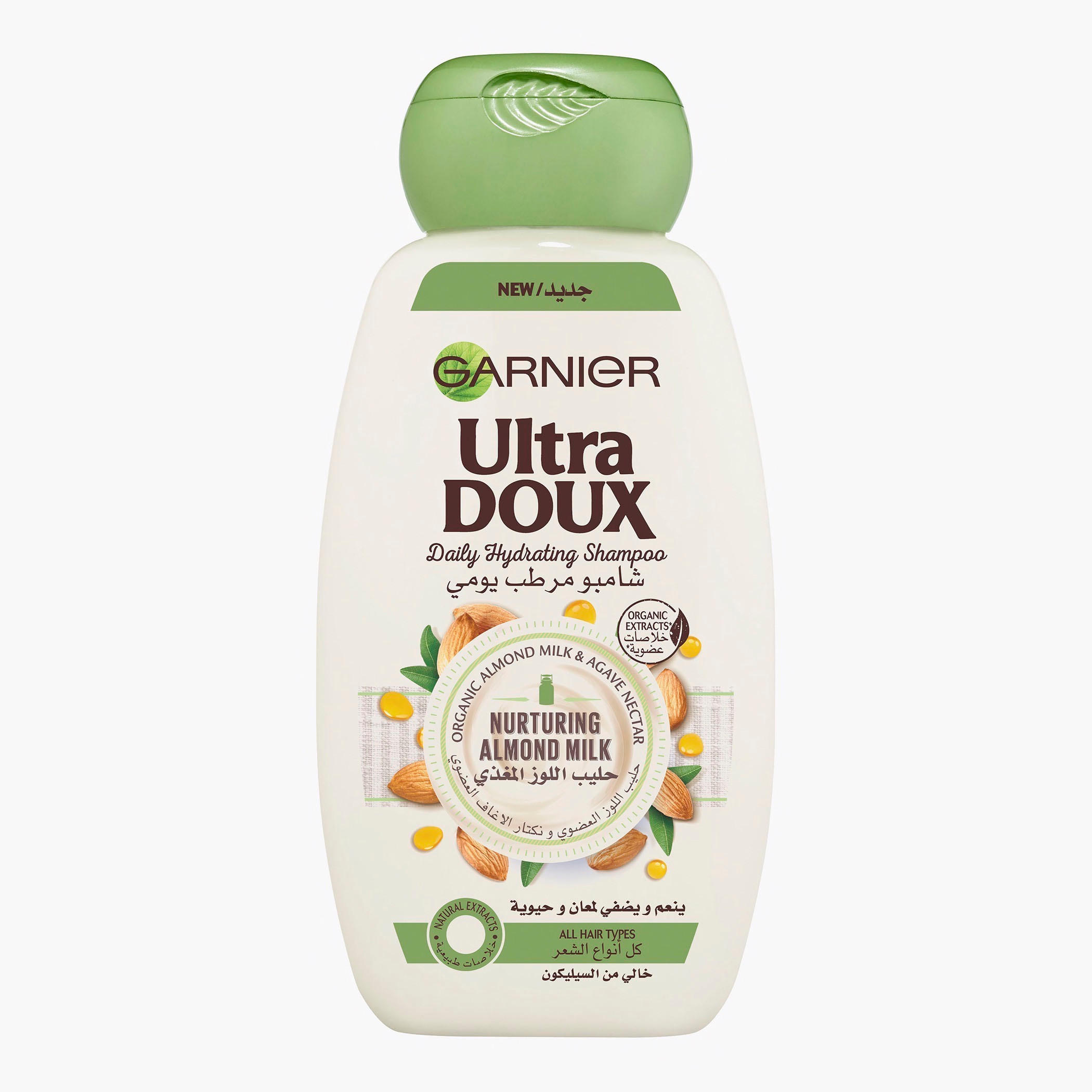 Garnier Ultra Doux Almond Milk Hydrating Shampoo - 400 ml-beautyandpersonalcare-hair-haircare-shampoos-image-1