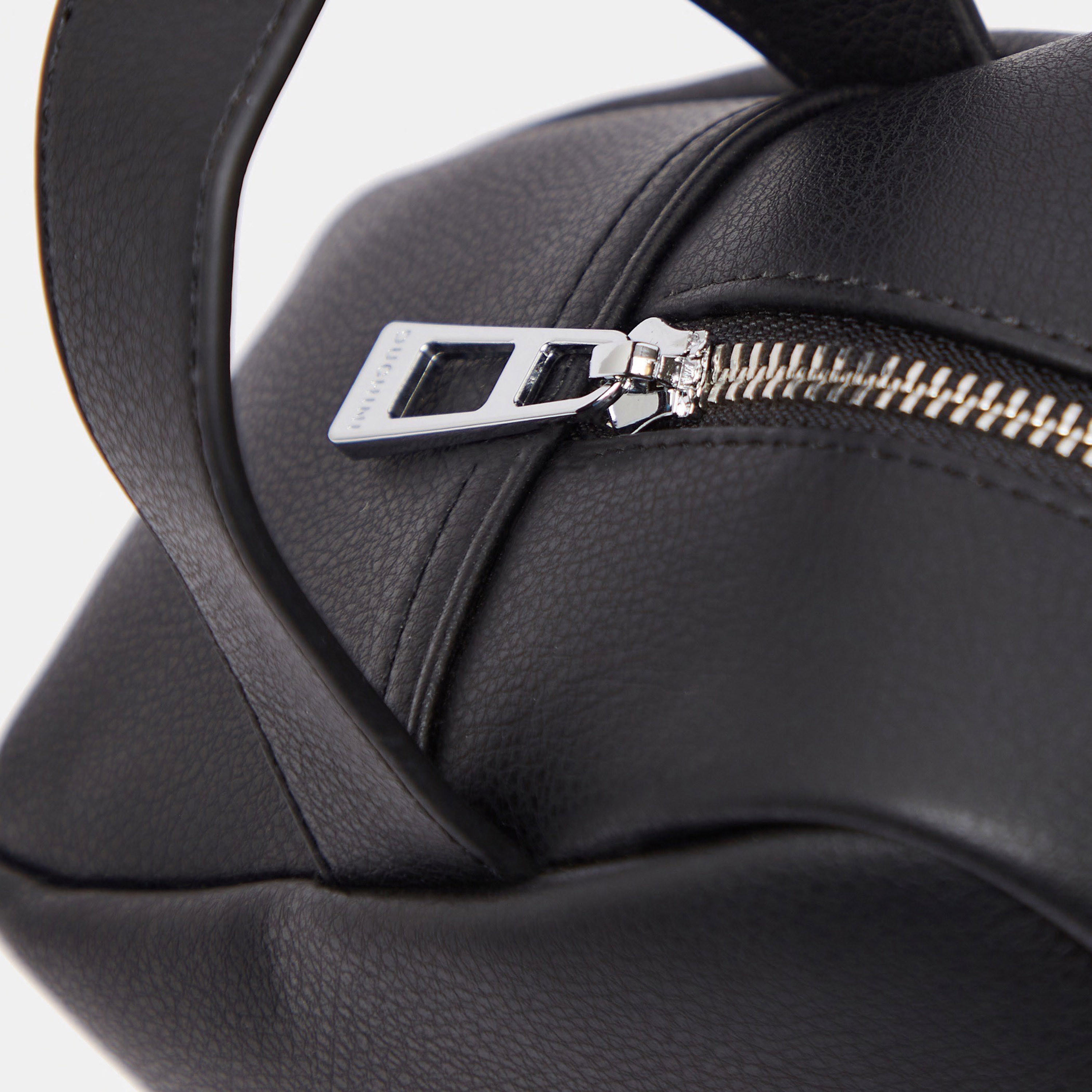 Duchini Solid Pouch with Zip Closure and Wrist Loop-men-bags-image-5