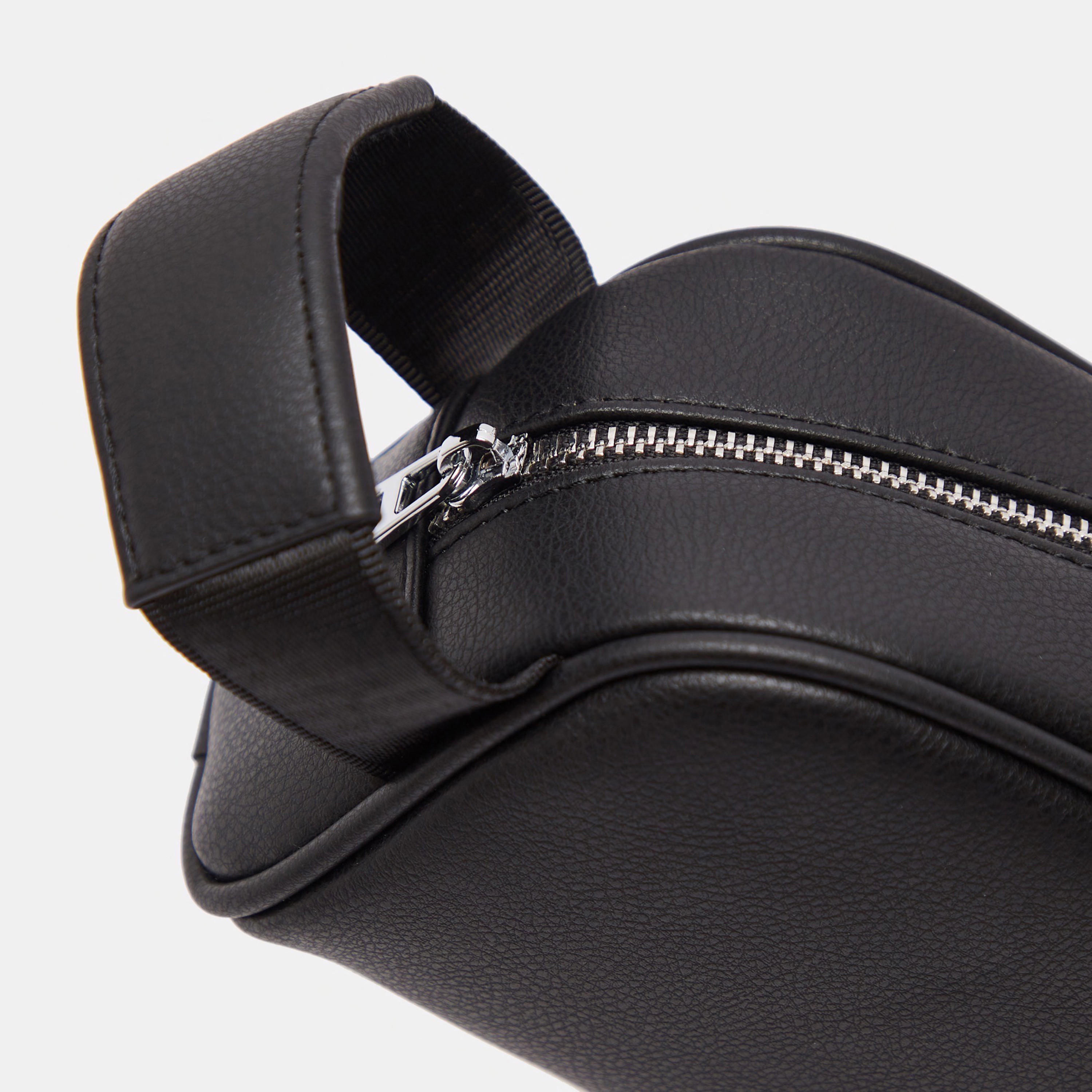 Duchini Solid Pouch with Strap and Zip Closure-men-bags-image-3
