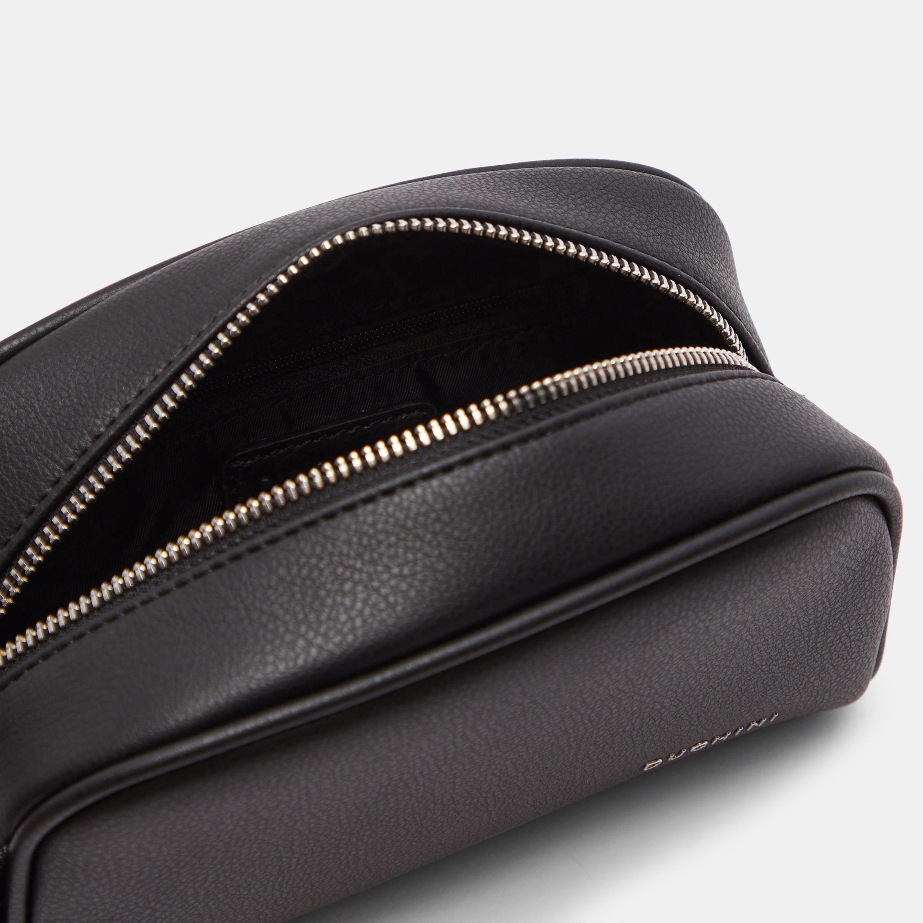 Duchini Solid Pouch with Strap and Zip Closure-men-bags-image-6