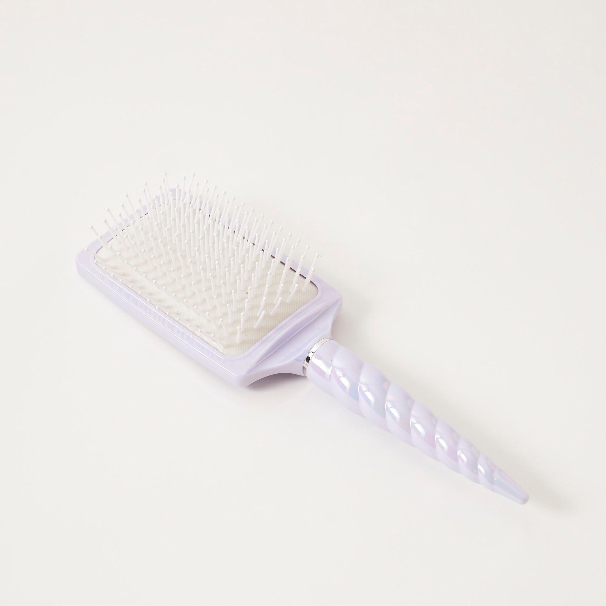 فرشاة شعر مستطيلة سادة بمقبض على شكل قرن يونيكورن-women-hairaccessories-brushesandcombs-image-2