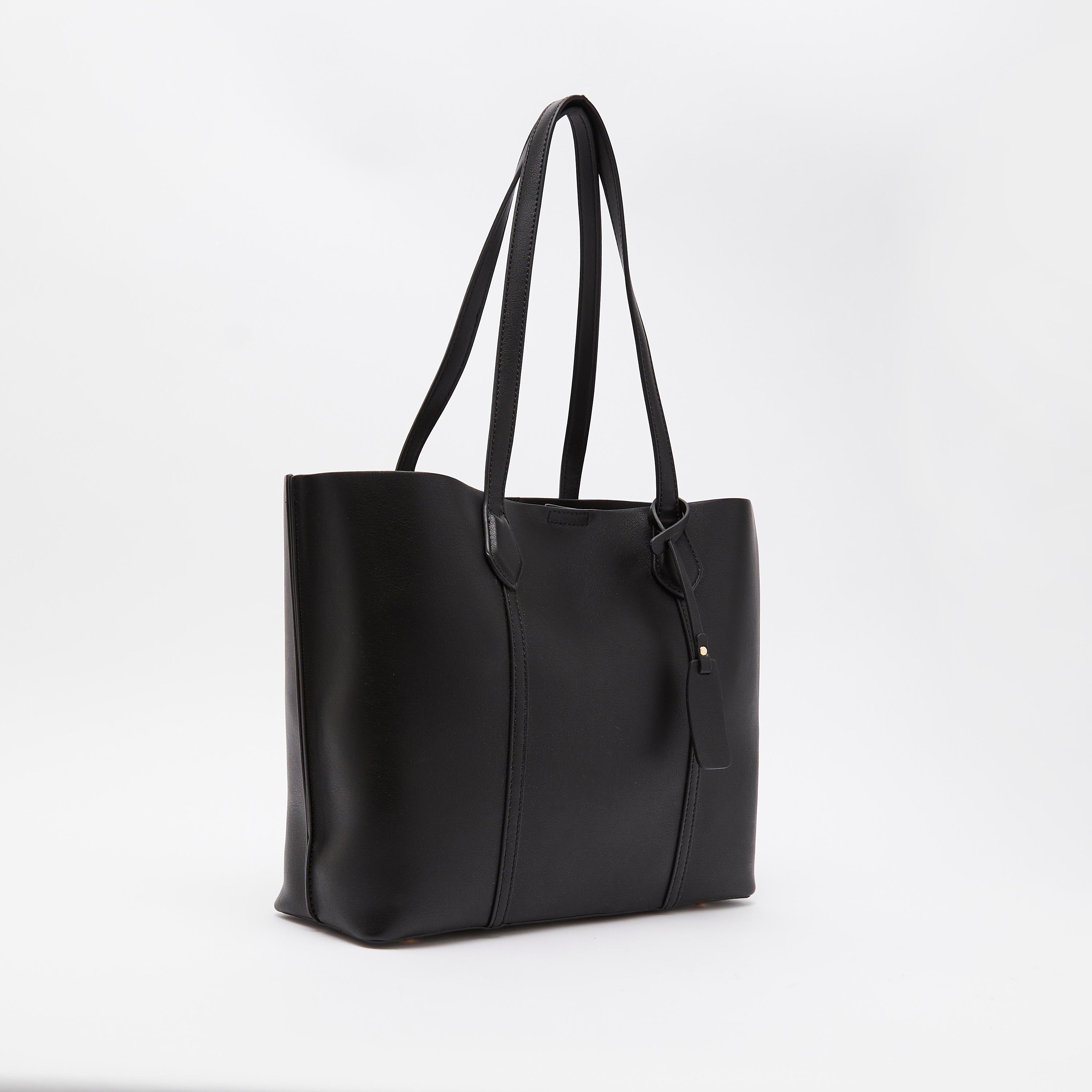 Celeste Textured Tote Bag with Double Handle and Snap Button Closure-women-bagsandwallets-handbags-image-3
