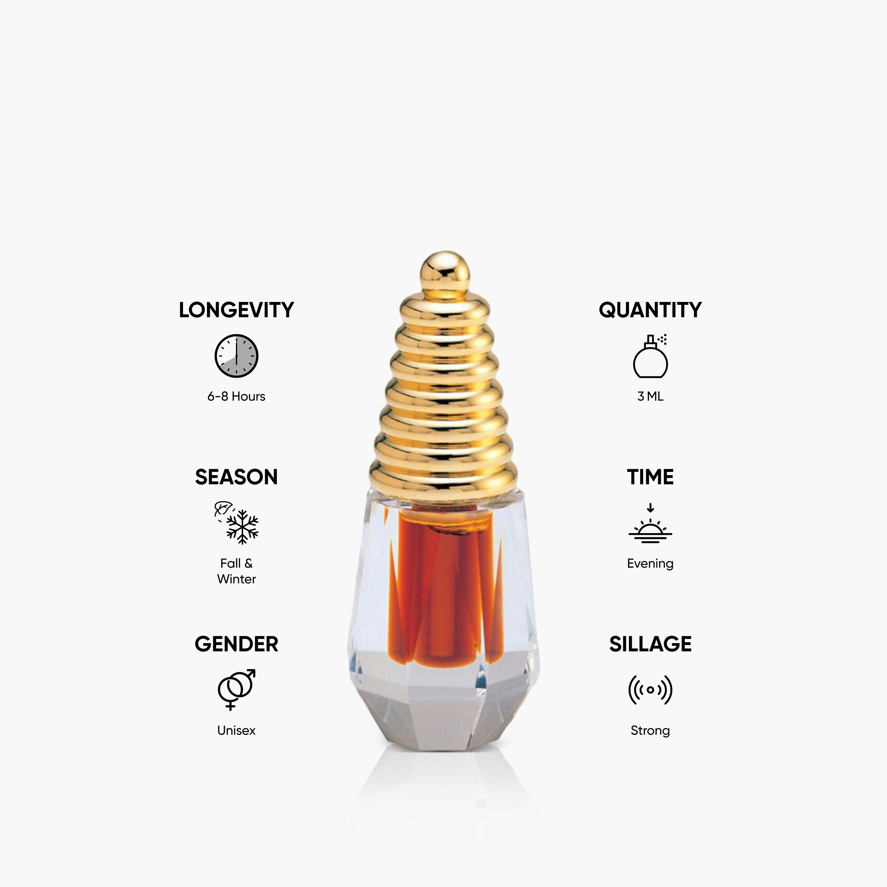 Ajmal Dahnal Oudh Jazzab Concentrated Perfume Oil - 3 ml-beautyandpersonalcare-fragrance-unisex-image-5