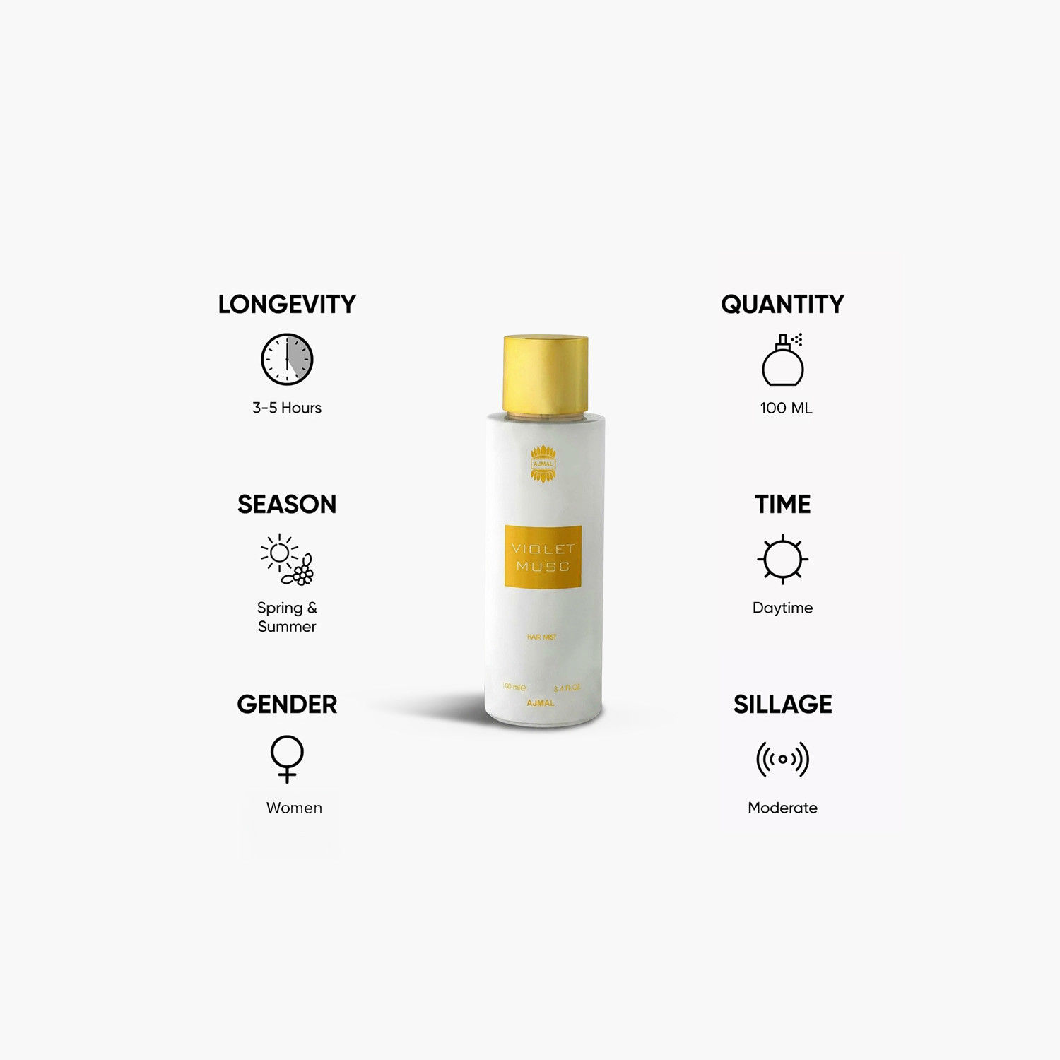 بخّاخ شعر فايلوت مسك من أجمل - 100 مل-beautyandpersonalcare-fragrance-women-image-5