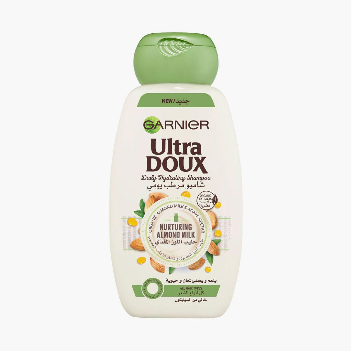 Garnier Ultra Doux Almond Milk Hydrating Shampoo - 200 ml-beautyandpersonalcare-hair-haircare-shampoos-image-1