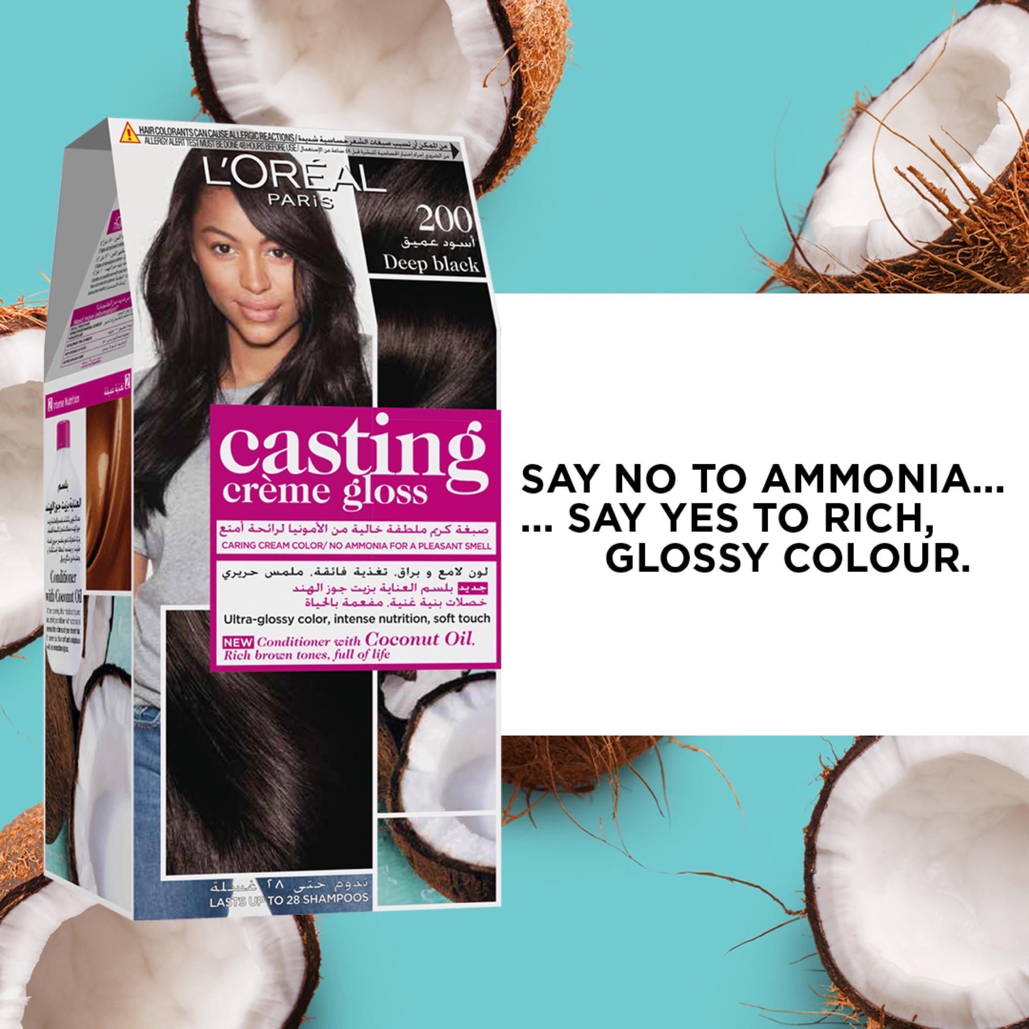 L'Oreal Paris Casting Crème Gloss 200 Deep Black Hair Colour-beautyandpersonalcare-hair-hairstyling-haircolours-image-2