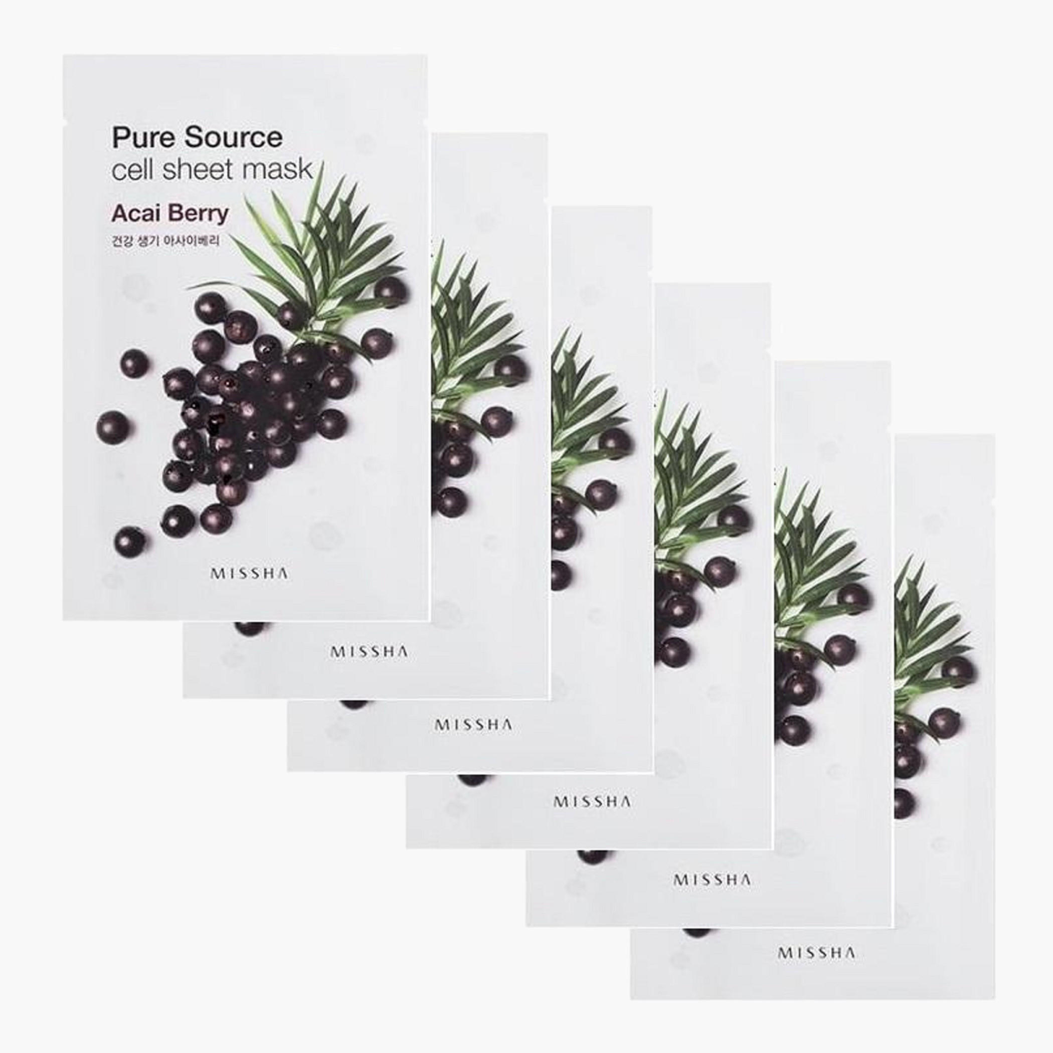 Missha 6-Piece Pure Source Cell Sheet Mask Set-beautyandpersonalcare-kbeauty-skin-masks-sheetmask-image-1