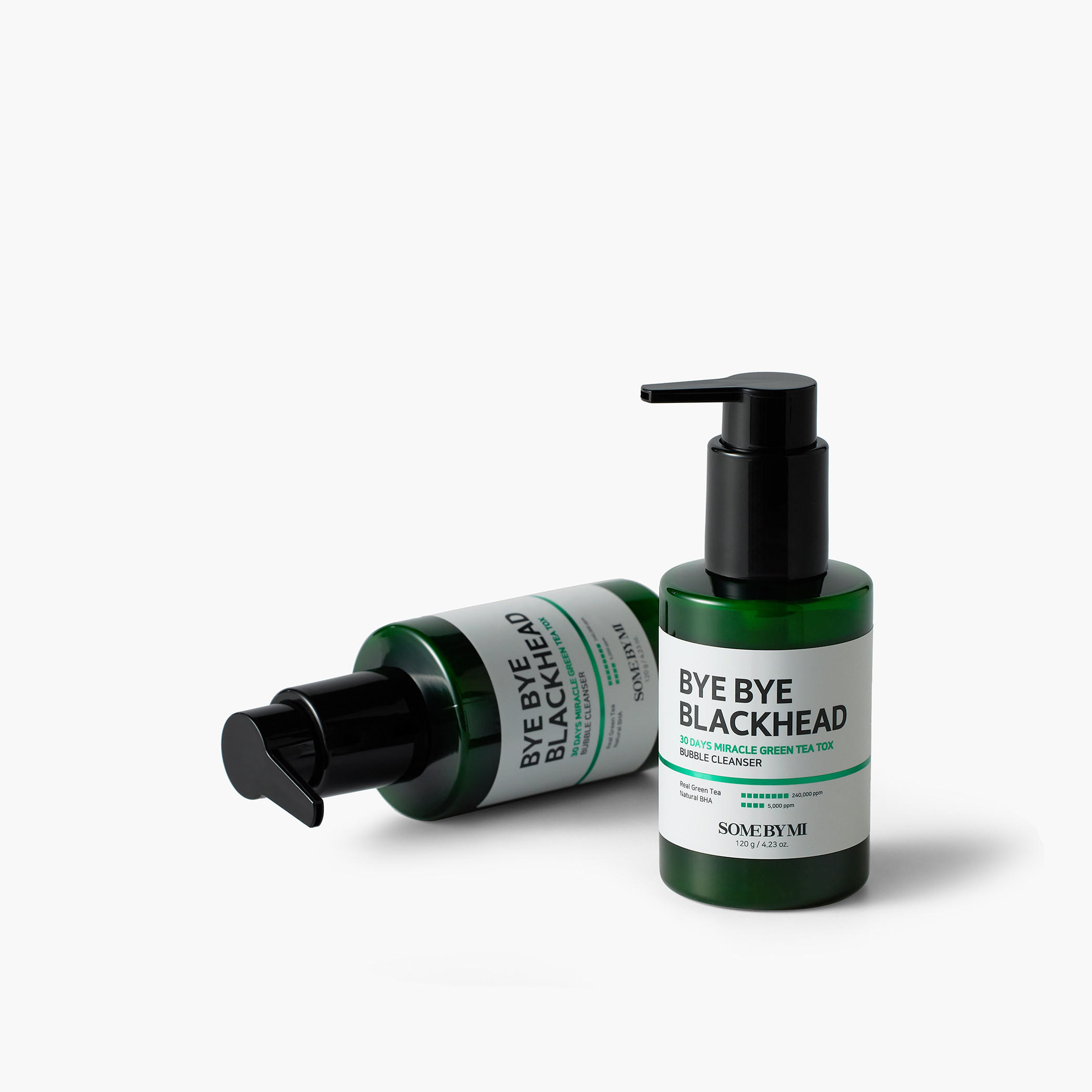 Some by Mi Bye Bye Blackhead Green Tea Tox Bubble Cleanser - 120 gms-beautyandpersonalcare-kbeauty-skin-cleansers-facewashandcleansers-image-2