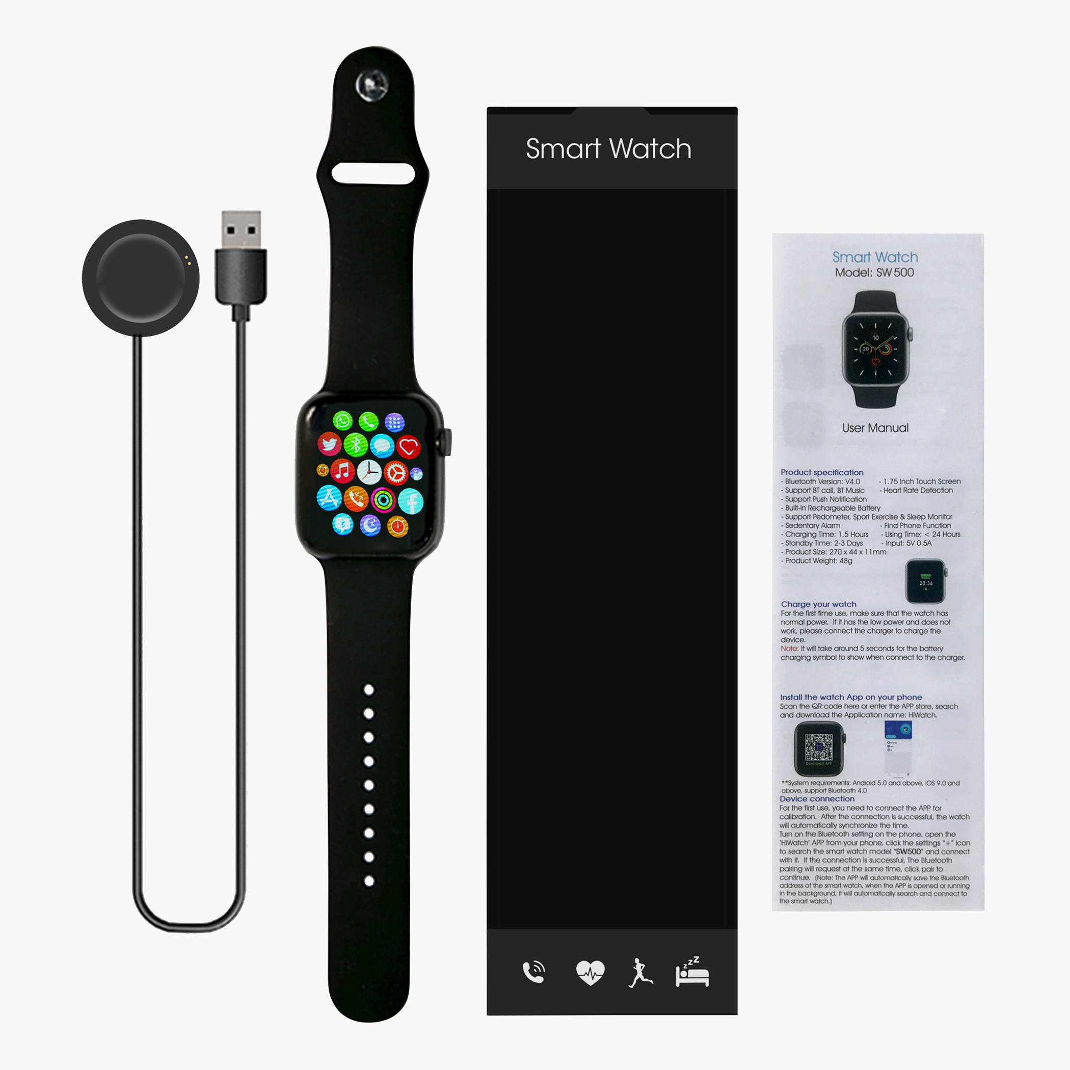 Smartwatch with Bluetooth and Touch Screen Features-electronics-smartwatches-image-2