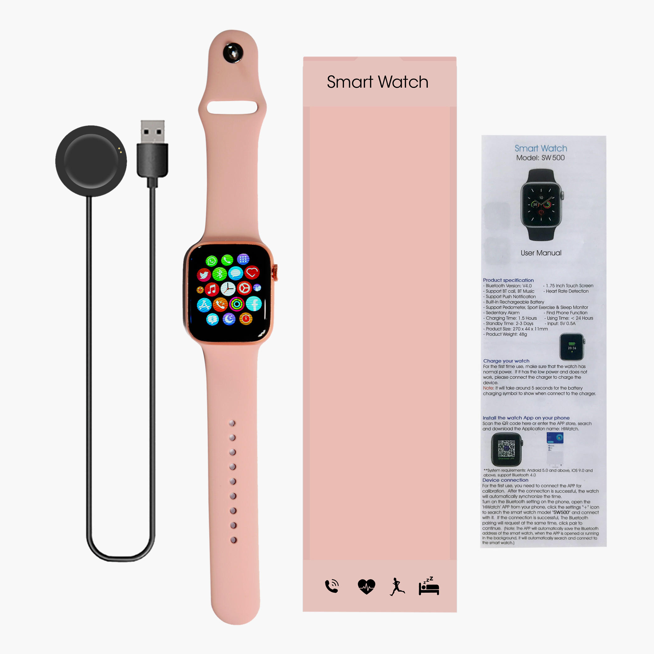 Smartwatch with Bluetooth and Touch Screen Features-electronics-smartwatches-image-2