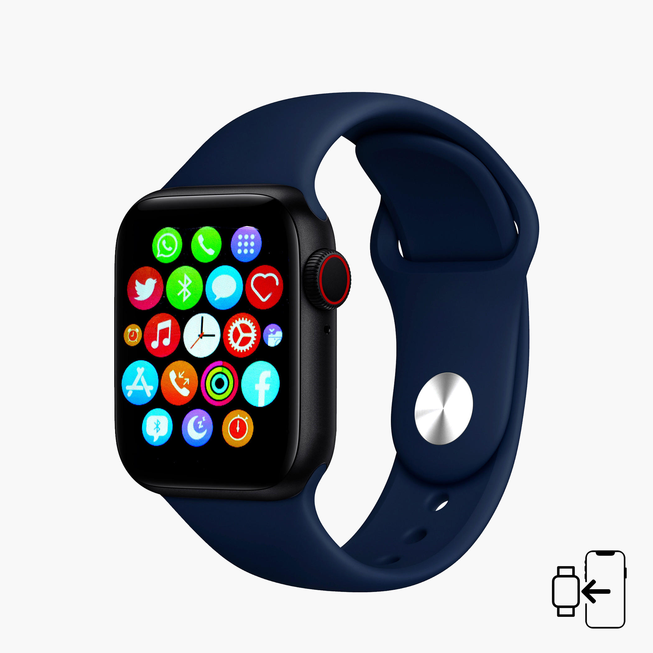 Smartwatch with Bluetooth and Touch Screen Features-electronics-smartwatches-image-1
