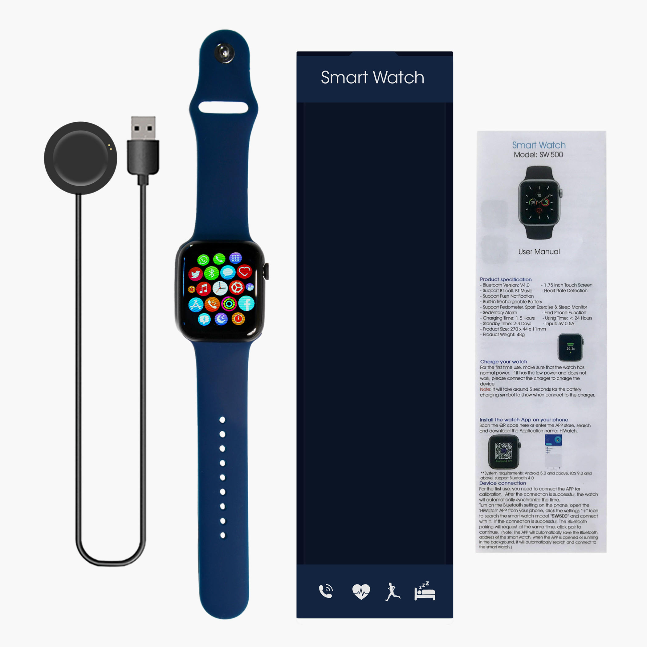 Smartwatch with Bluetooth and Touch Screen Features-electronics-smartwatches-image-2