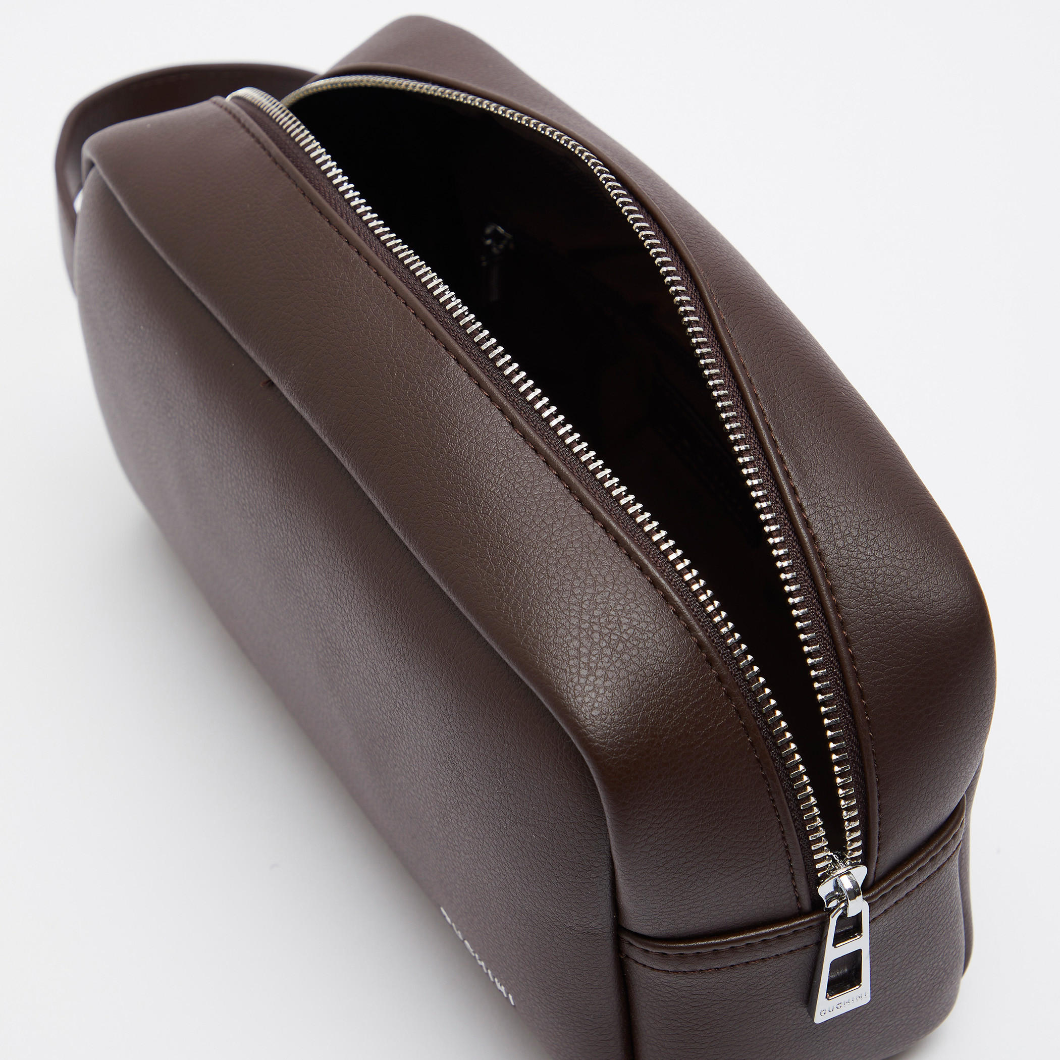 Duchini Solid Pouch with Zip Closure and Wrist Loop-men-bags-image-4