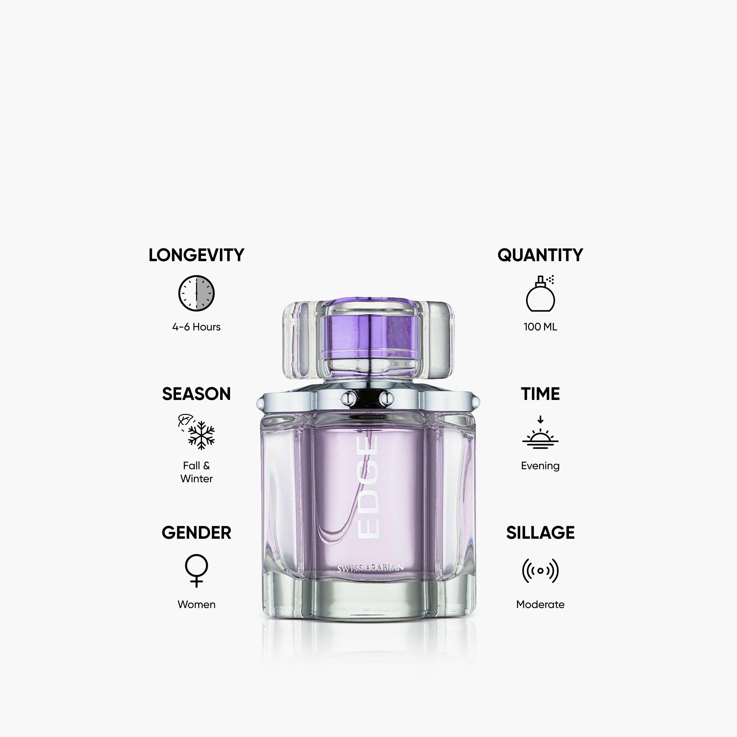 Swiss Arabian Edge Eau De Parfum Spray for Women - 100 ml-beautyandpersonalcare-fragrance-women-image-5
