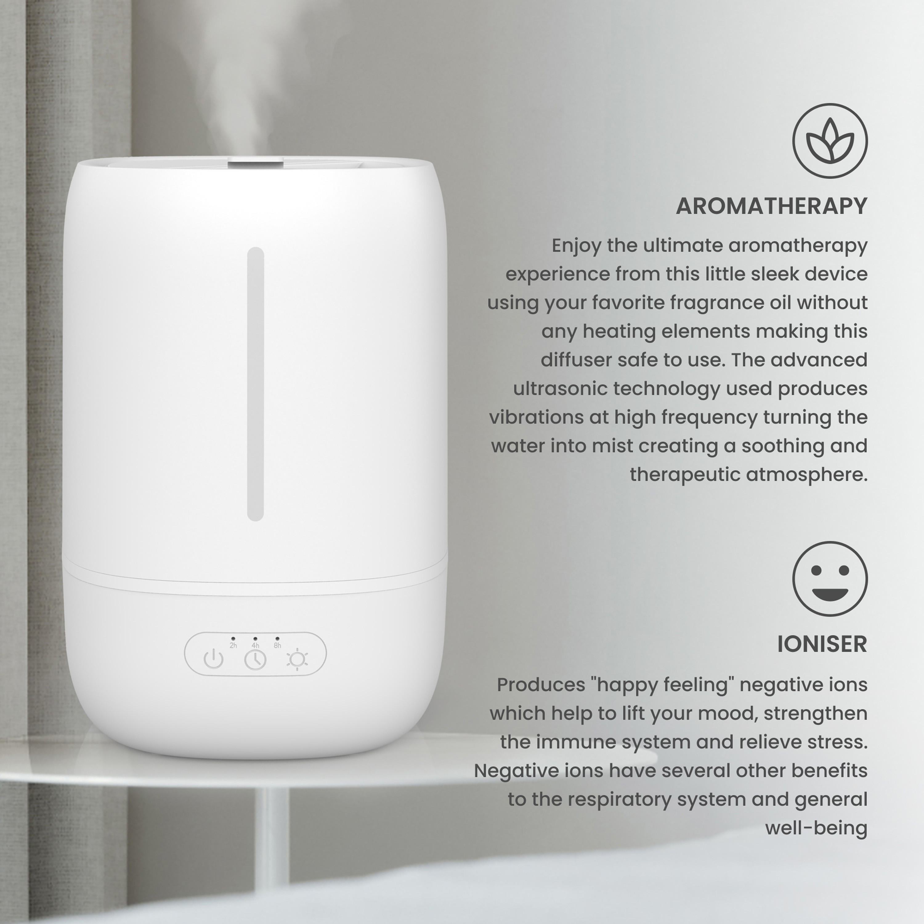 Riviera Ultrasonic Aroma Humidifier - 3.7 L-household-homefragrance-airrevitalisersandhumidifiers-image-4