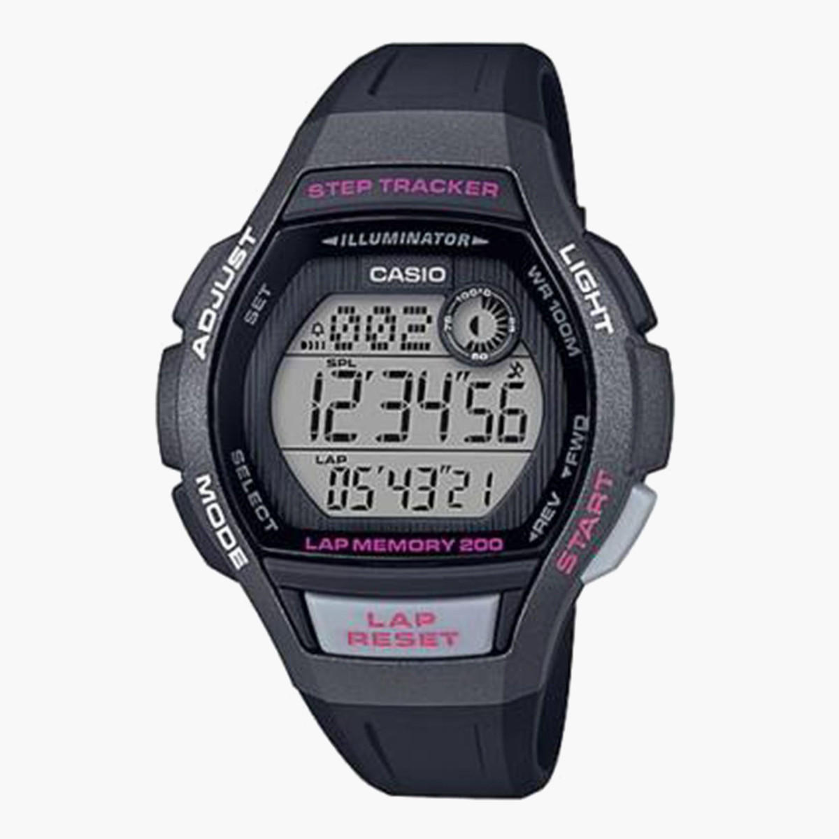 Casio Men's Black Digital Resin Strap Watch -LWS-2000H-1AVDF-men-watchesandjewellery-watches-image-1