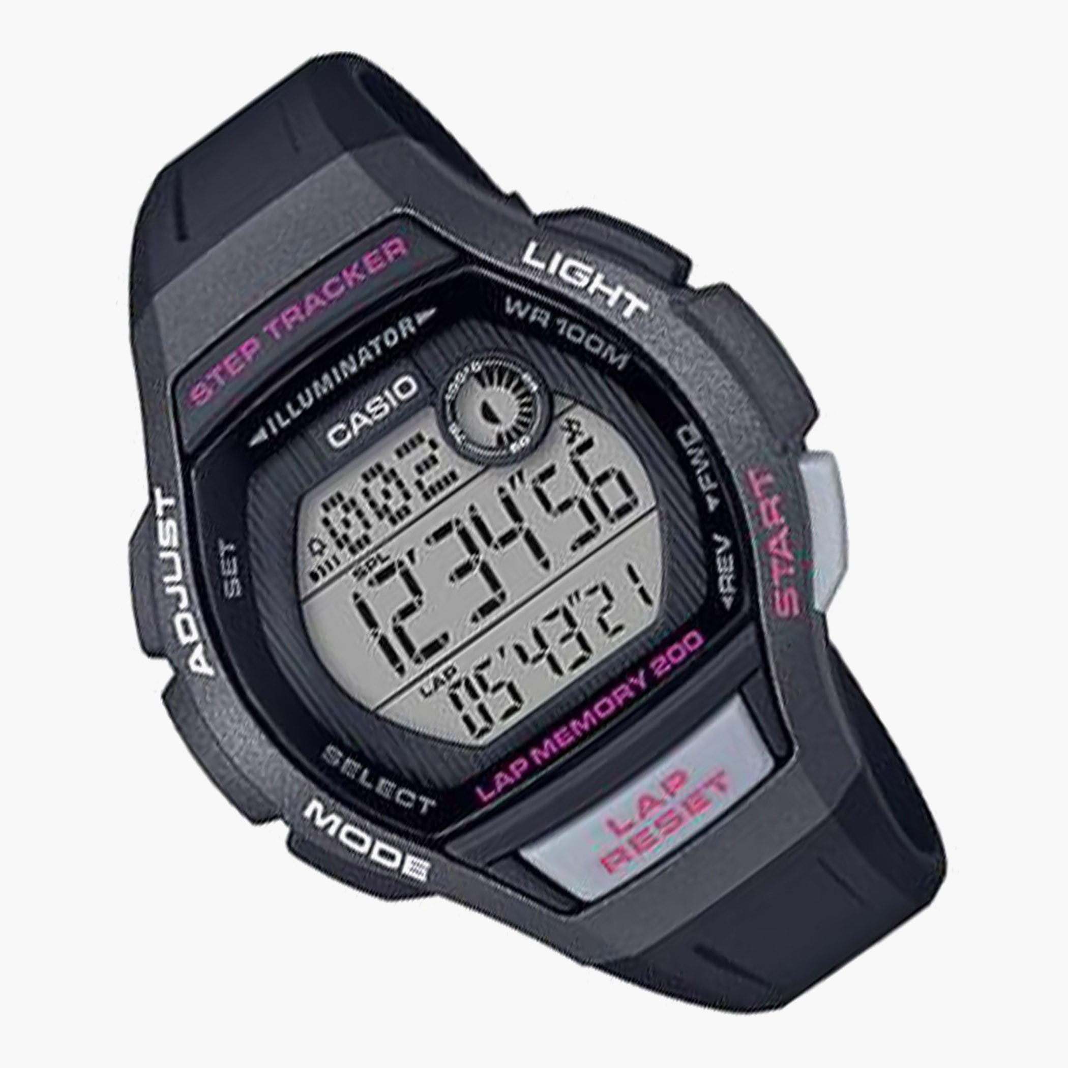 Casio Men's Black Digital Resin Strap Watch -LWS-2000H-1AVDF-men-watchesandjewellery-watches-image-2