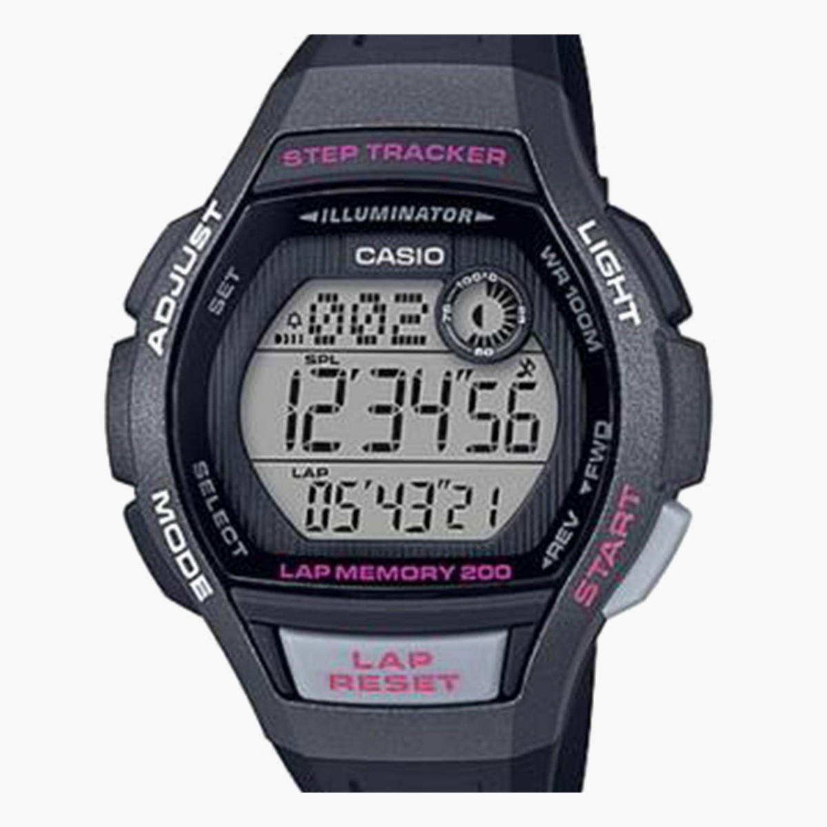 Casio Men's Black Digital Resin Strap Watch -LWS-2000H-1AVDF-men-watchesandjewellery-watches-image-3