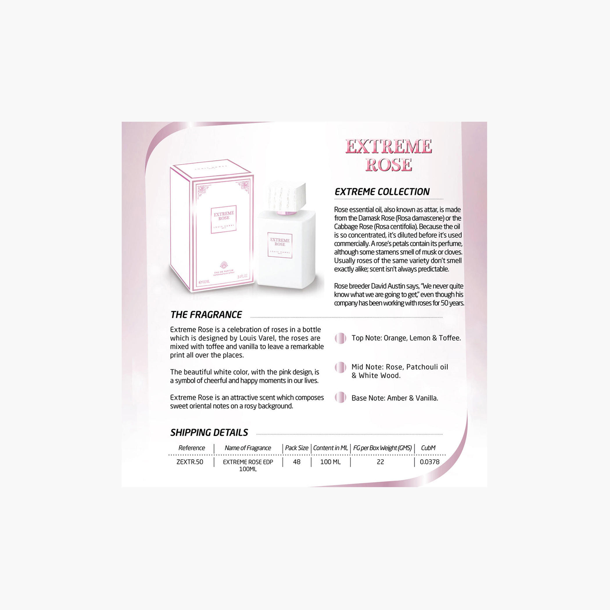 Louis Varel Extreme Rose Eau De Parfum - 100 ml-beautyandpersonalcare-fragrance-unisex-image-3