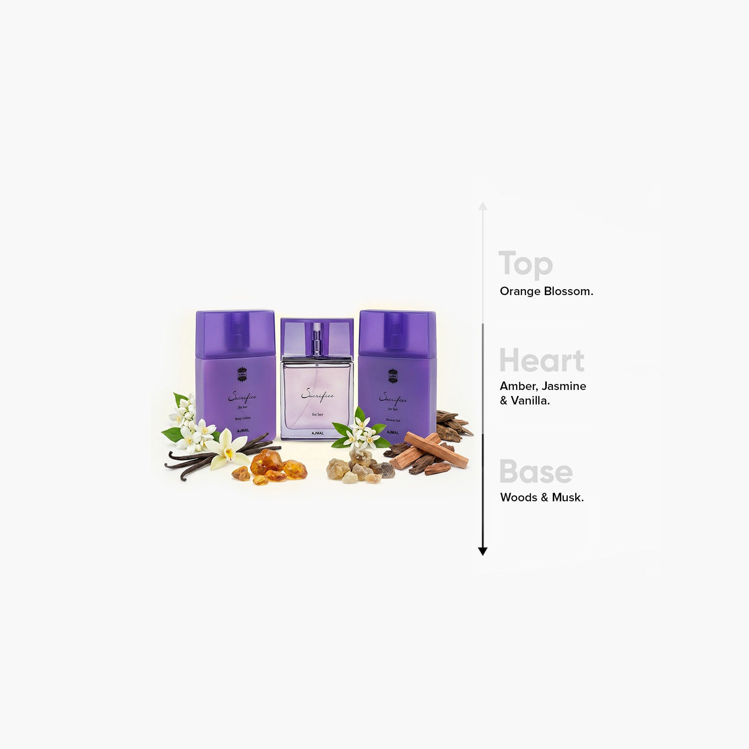 طقم هدايا 3 قطع فور هير للنساء من أجمل ساكريفايس-beautyandpersonalcare-giftsets-image-4