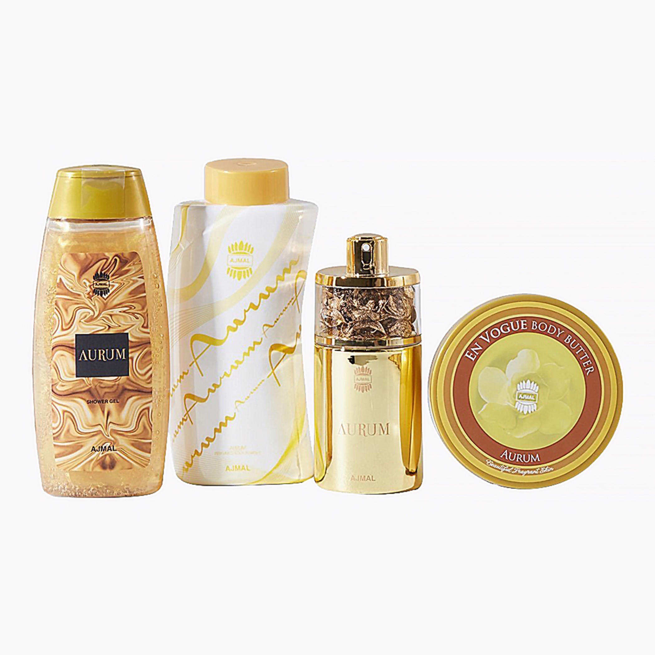 Ajmal Aurum 4-Piece Bath & Body Gift Set for Women-beautyandpersonalcare-giftsets-image-1