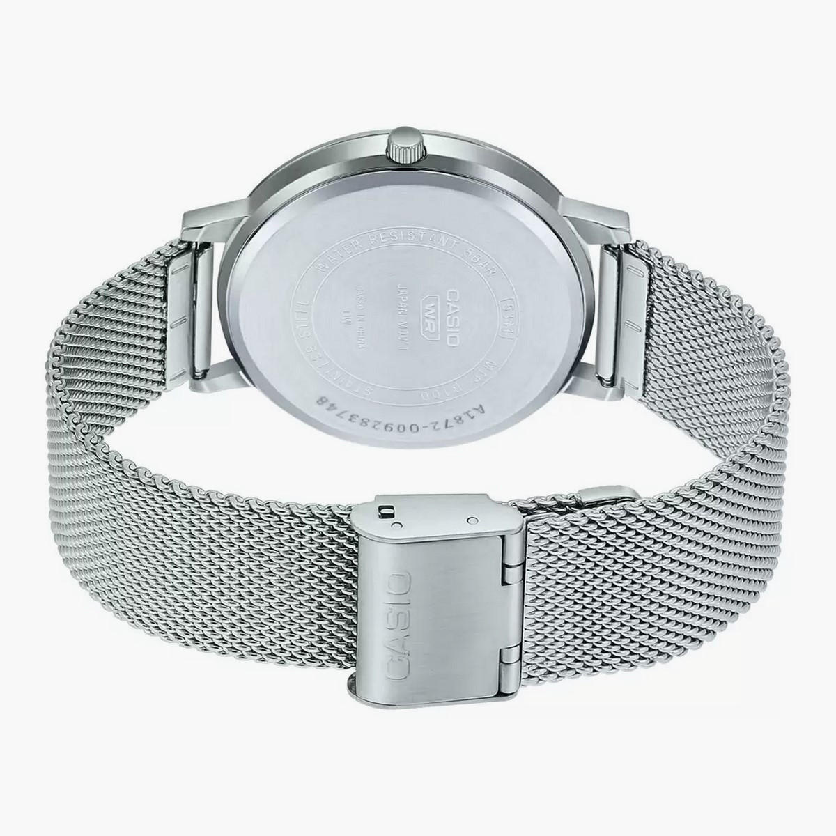 Casio Men Mesh Silver Strap Analog Watch - MTP-B100M-7EVDF-men-watchesandjewellery-watches-image-4