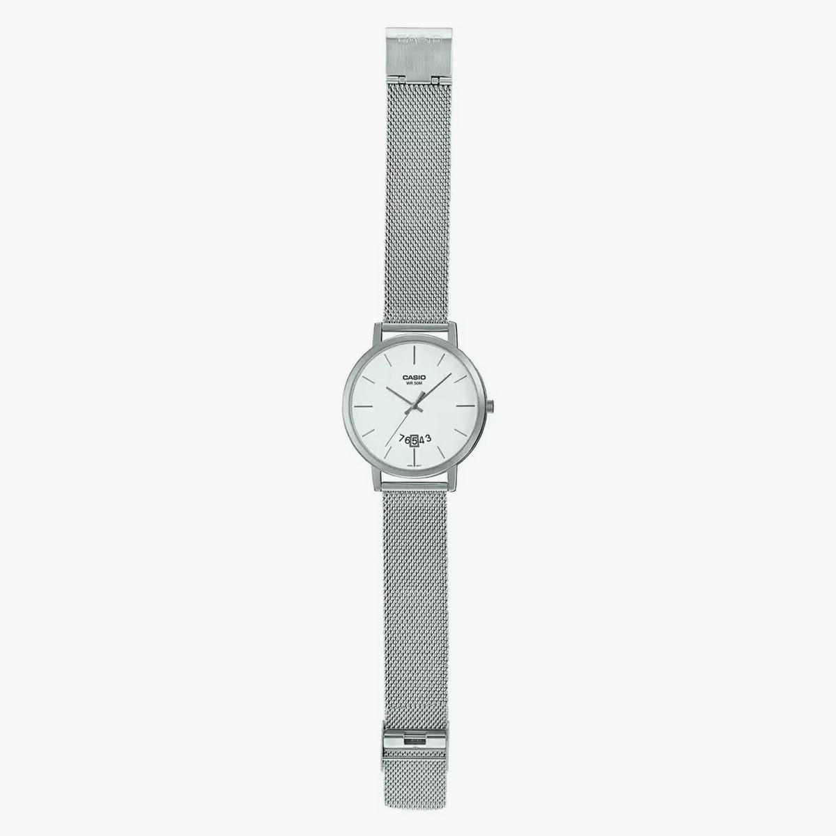 Casio Men Mesh Silver Strap Analog Watch - MTP-B100M-7EVDF-men-watchesandjewellery-watches-image-5