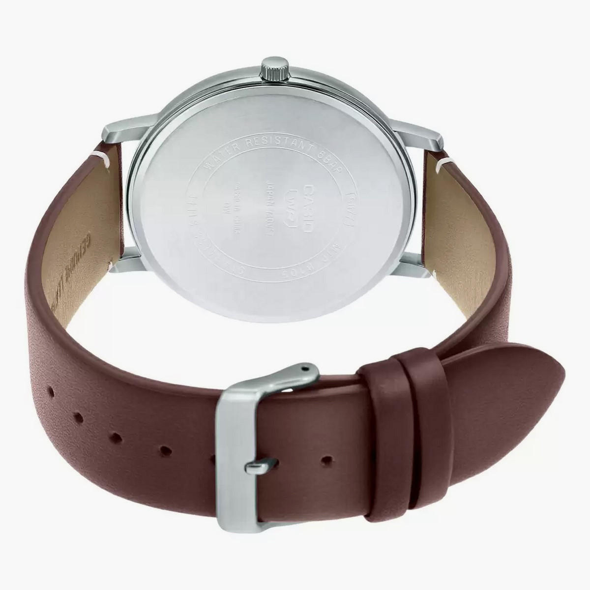 ساعة كاسيو للرجال من انالوج عقارب وسوار من جلد طبيعي أسمر - MTP-B105L-2AVDF-men-watchesandjewellery-watches-image-4
